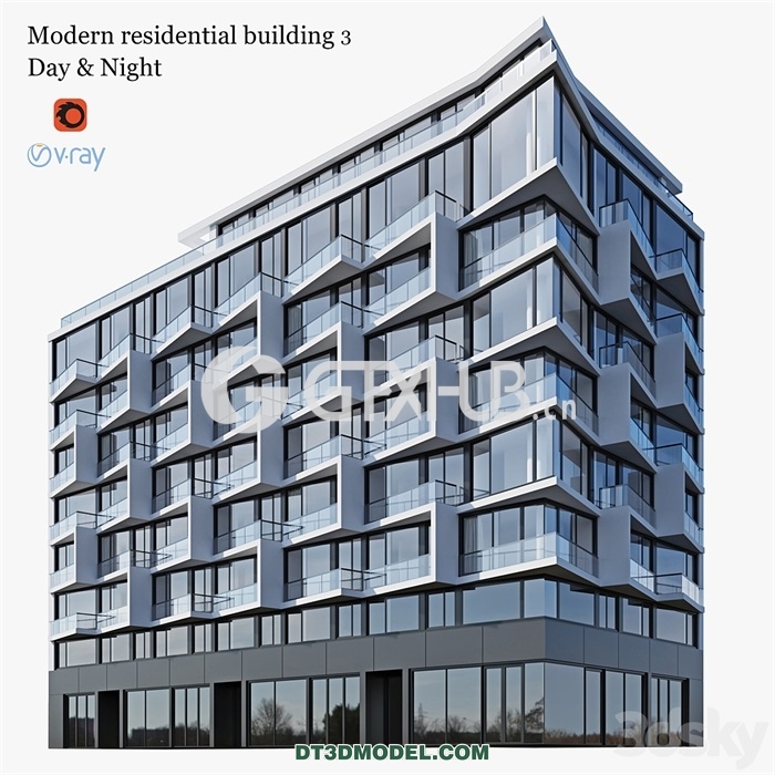 Architecture – Building – residential building 3 - thumbnail 1