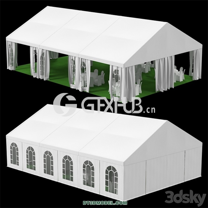 Architecture – Building – Tent 10x15m - thumbnail 1