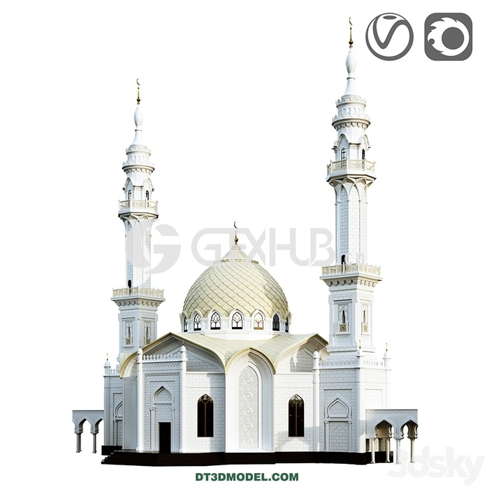 Architecture – Building – White mosque - thumbnail 1