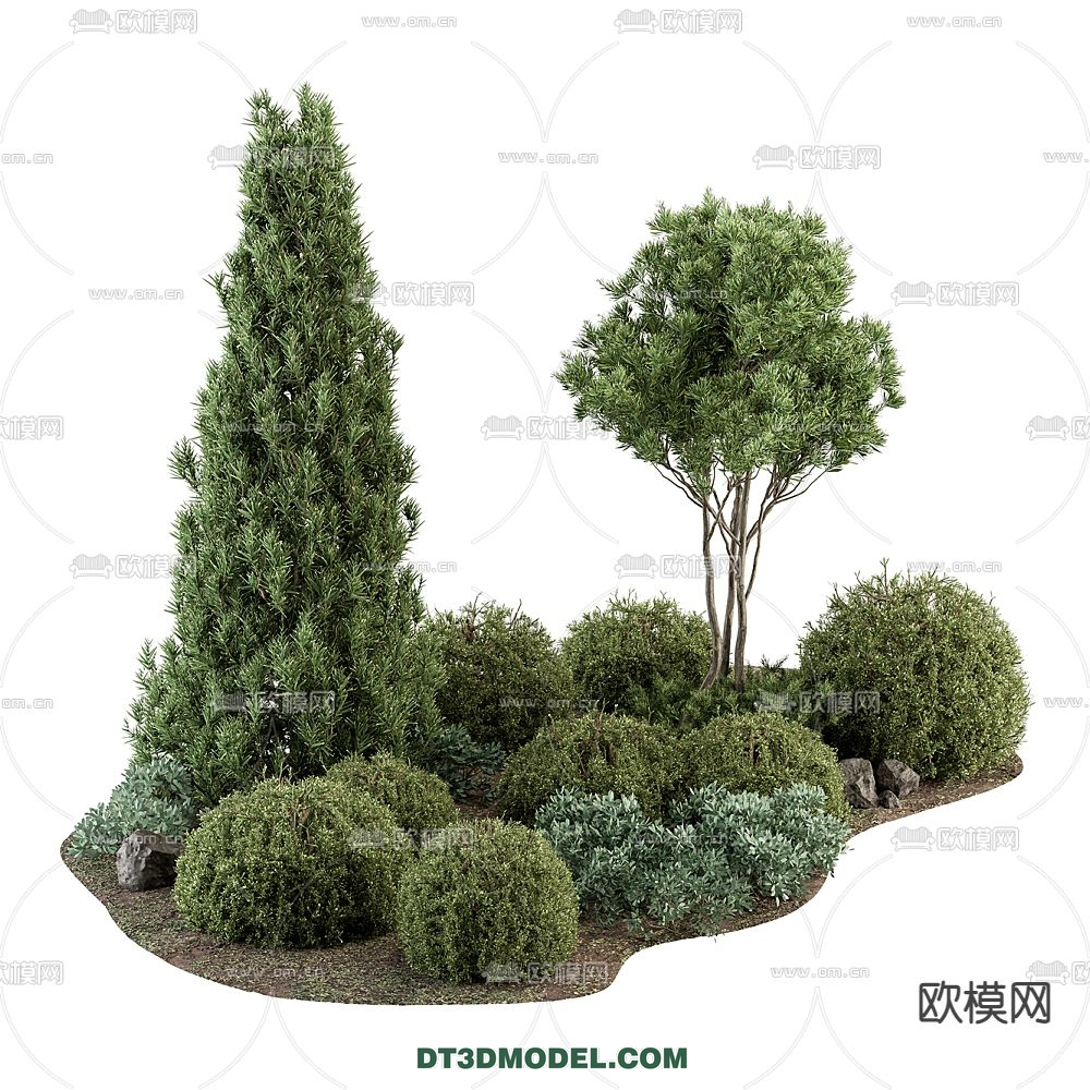 PLANTS – BUSH – VRAY / CORONA – 3D MODEL – 268 - thumbnail 1