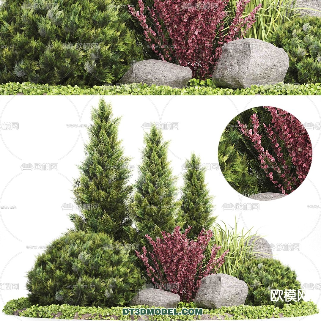 PLANTS – BUSH – VRAY / CORONA – 3D MODEL – 273 - thumbnail 1