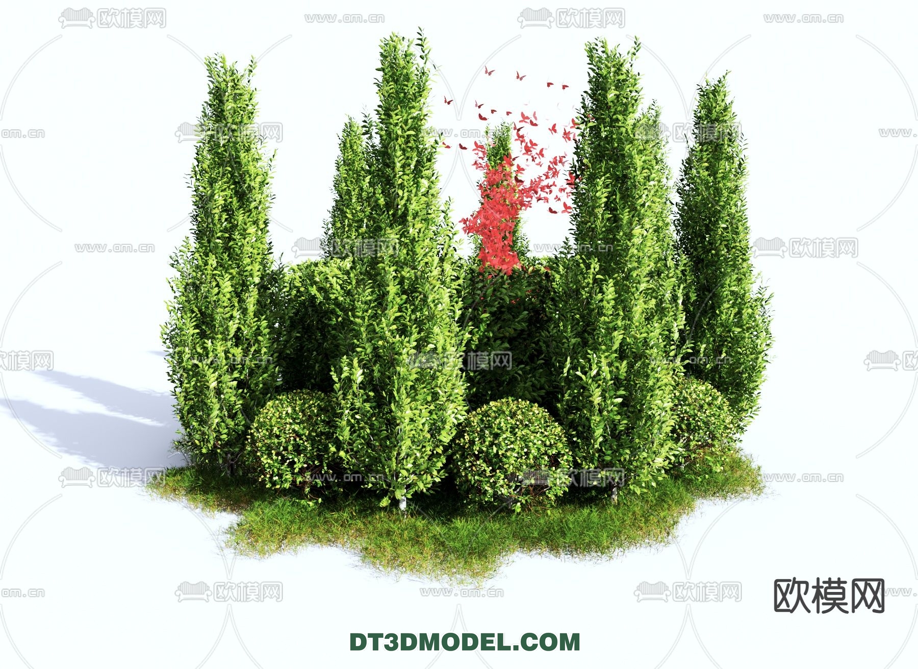 PLANTS – BUSH – VRAY / CORONA – 3D MODEL – 298 - thumbnail 1