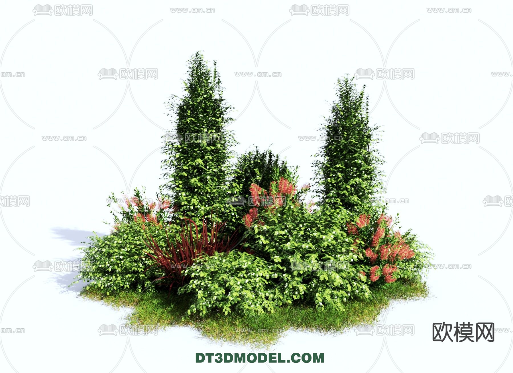 PLANTS – BUSH – VRAY / CORONA – 3D MODEL – 300 - thumbnail 1