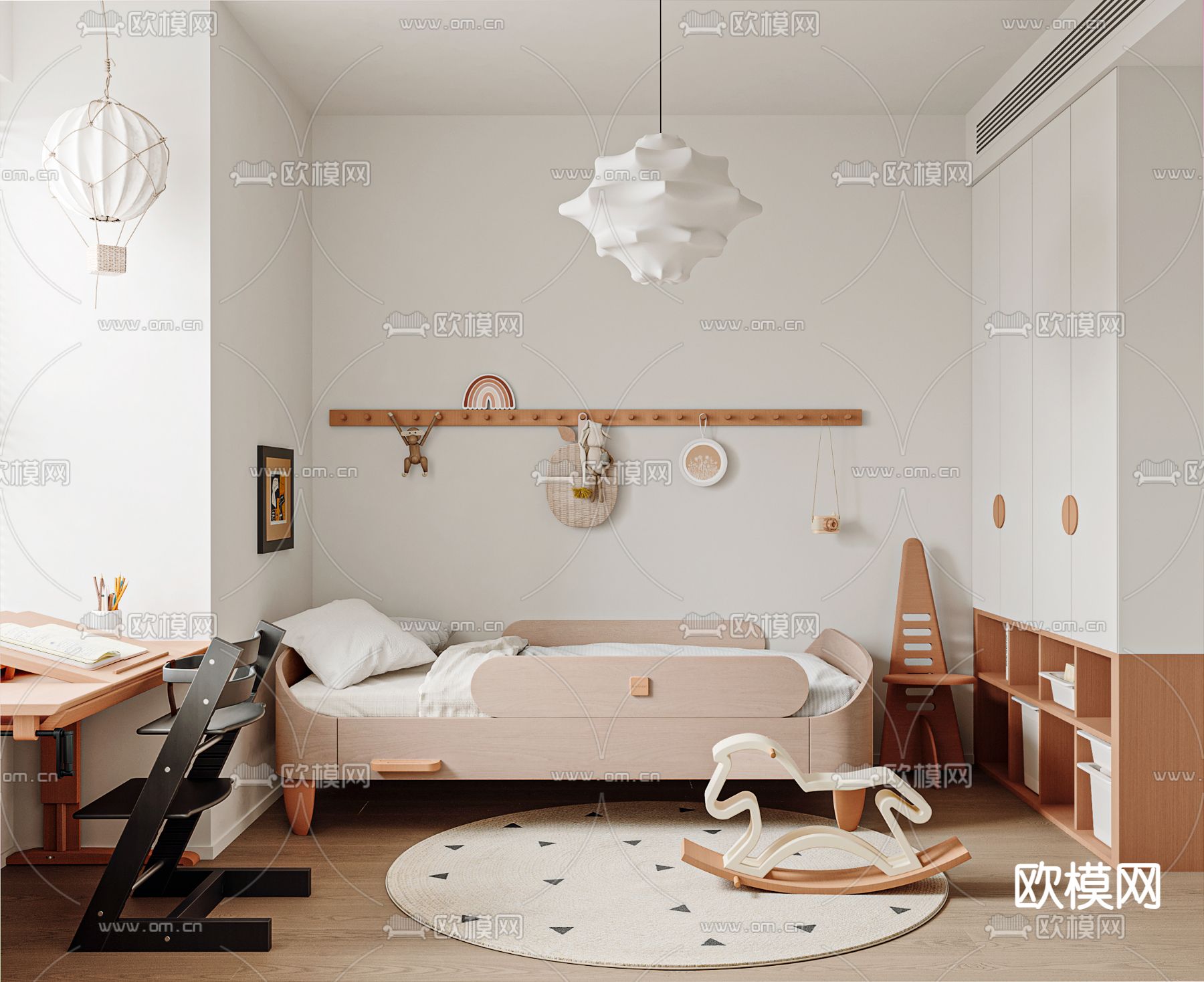 CHILDROOM SETS – CORONA – 3D MODEL – 2609 - thumbnail 1