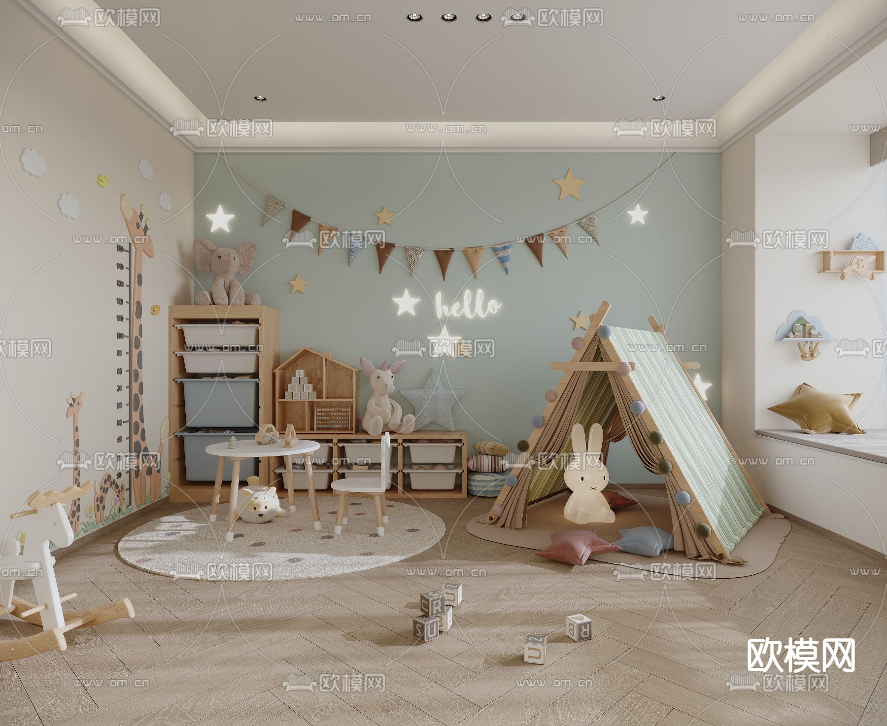 CHILDROOM SETS – CORONA – 3D MODEL – 2616 - thumbnail 1