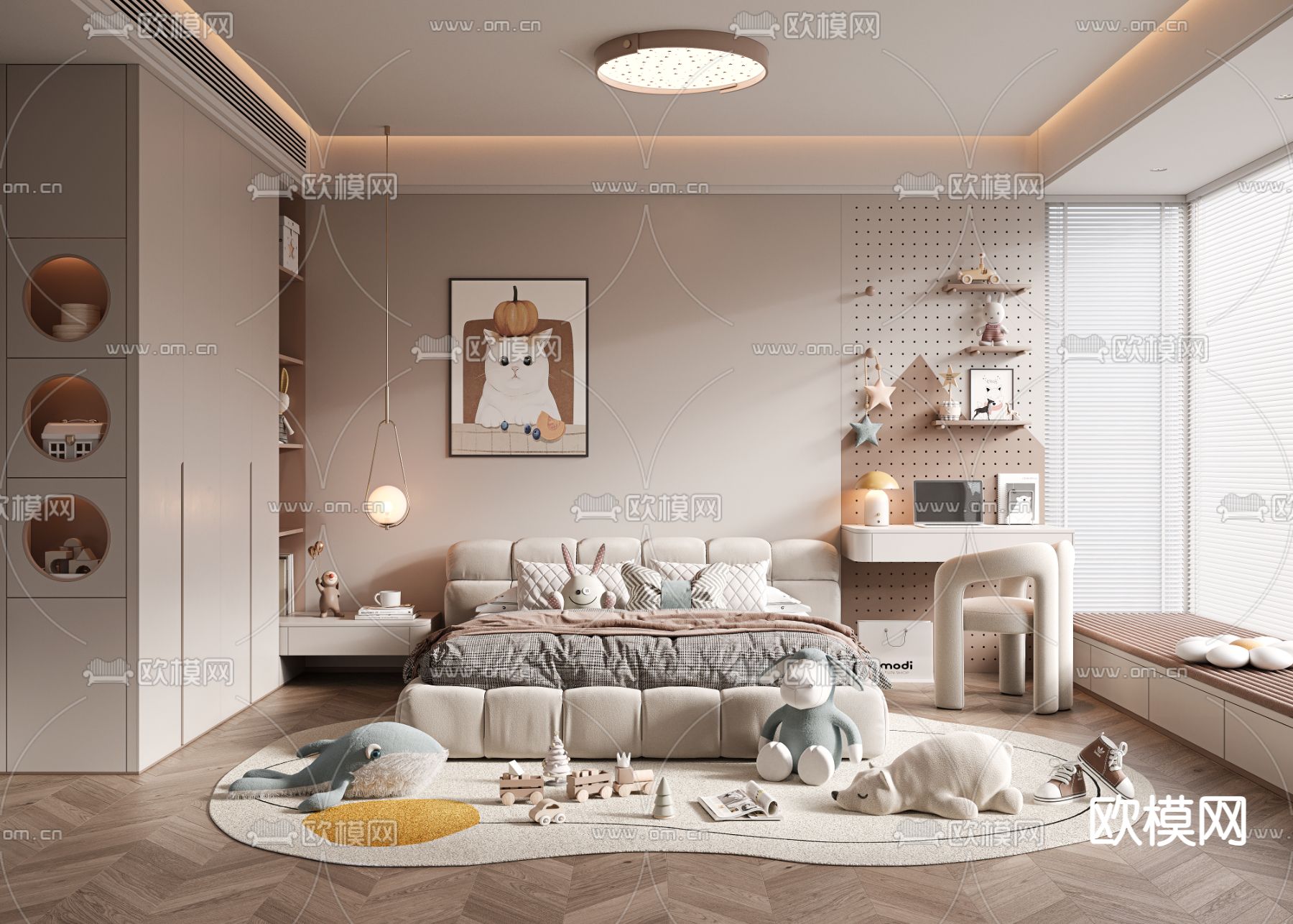 CHILDROOM SETS – CORONA – 3D MODEL – 2626 - thumbnail 1