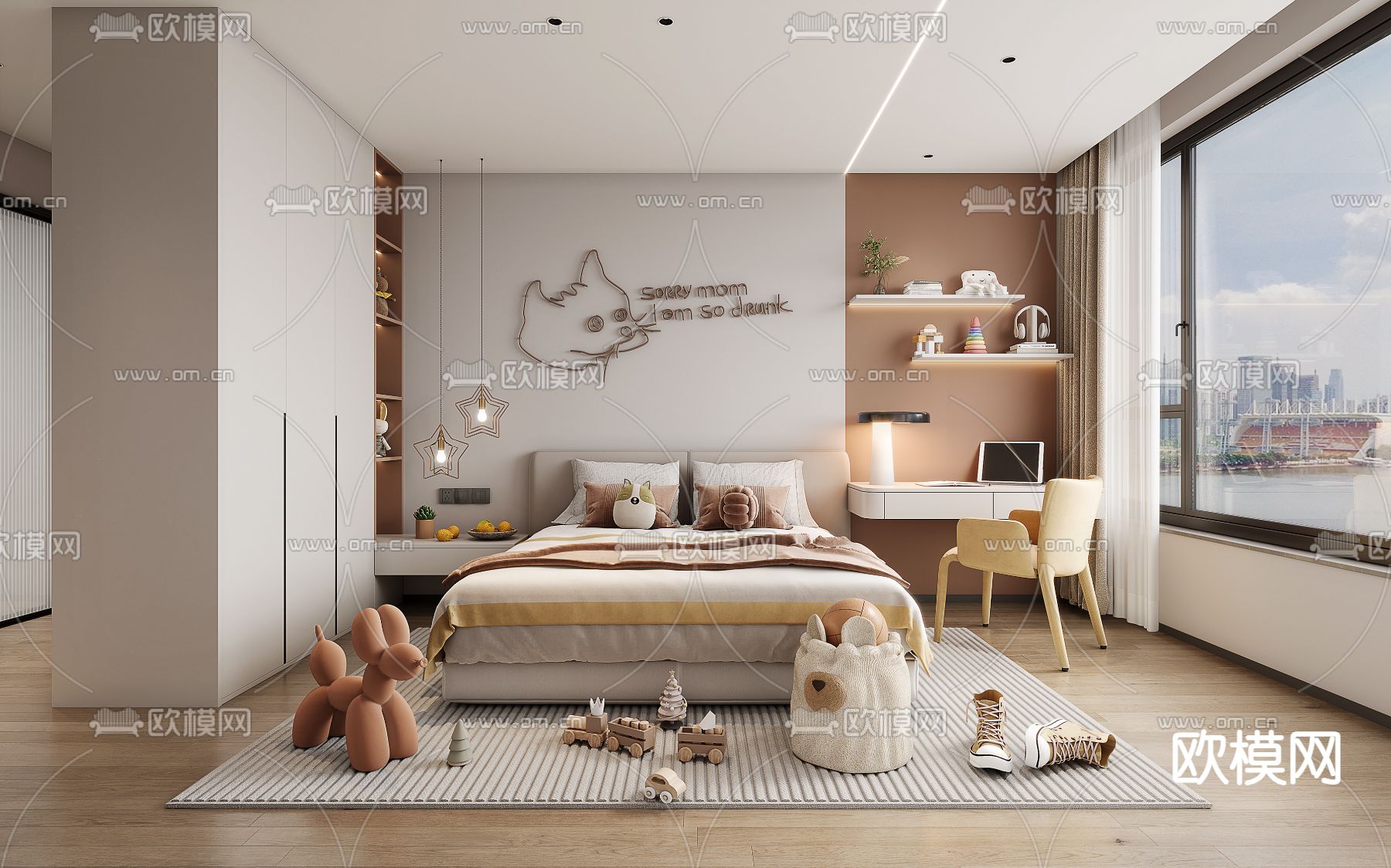 CHILDROOM SETS – CORONA – 3D MODEL – 2649 - thumbnail 1