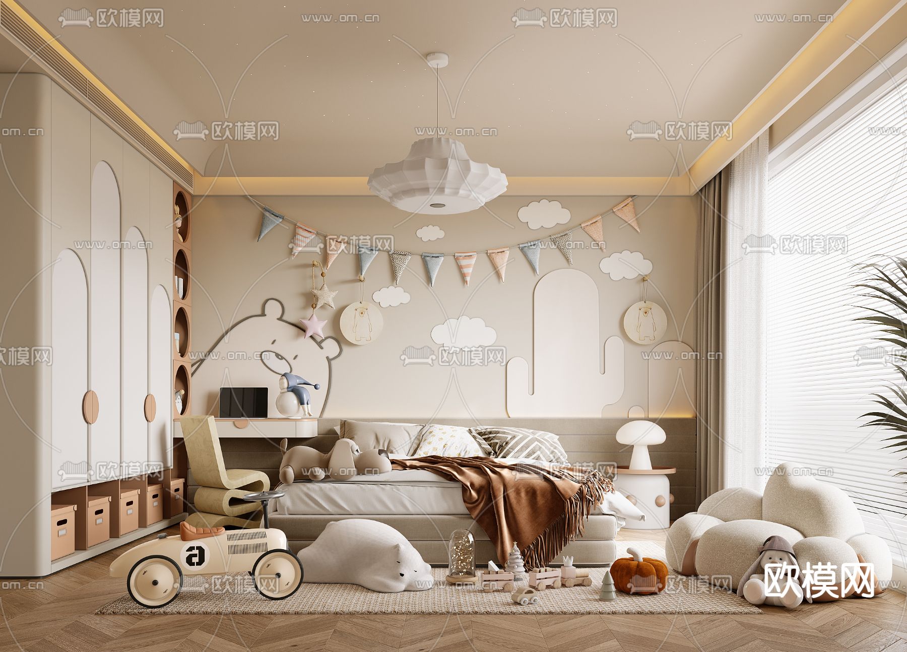 CHILDROOM SETS – CORONA – 3D MODEL – 2656 - thumbnail 1