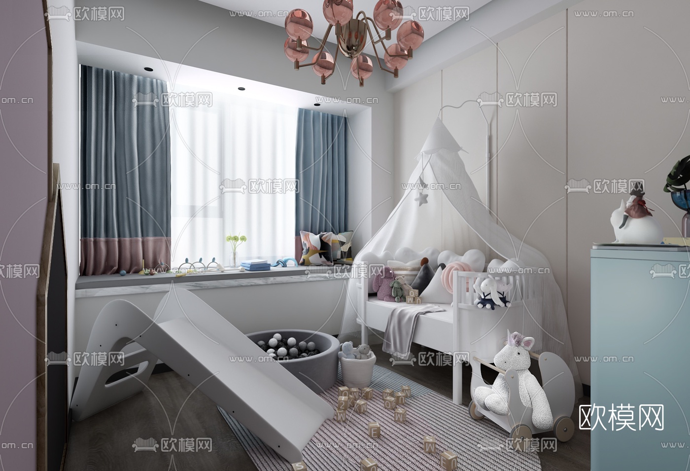 CHILDROOM SETS – VRAY / CORONA – 3D MODEL – 2567 - thumbnail 1