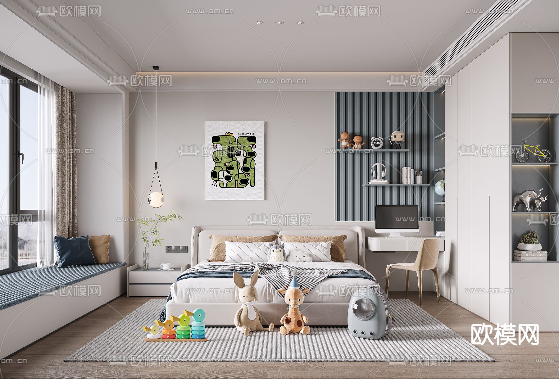 CHILDROOM SETS – VRAY / CORONA – 3D MODEL – 2587 - thumbnail 1