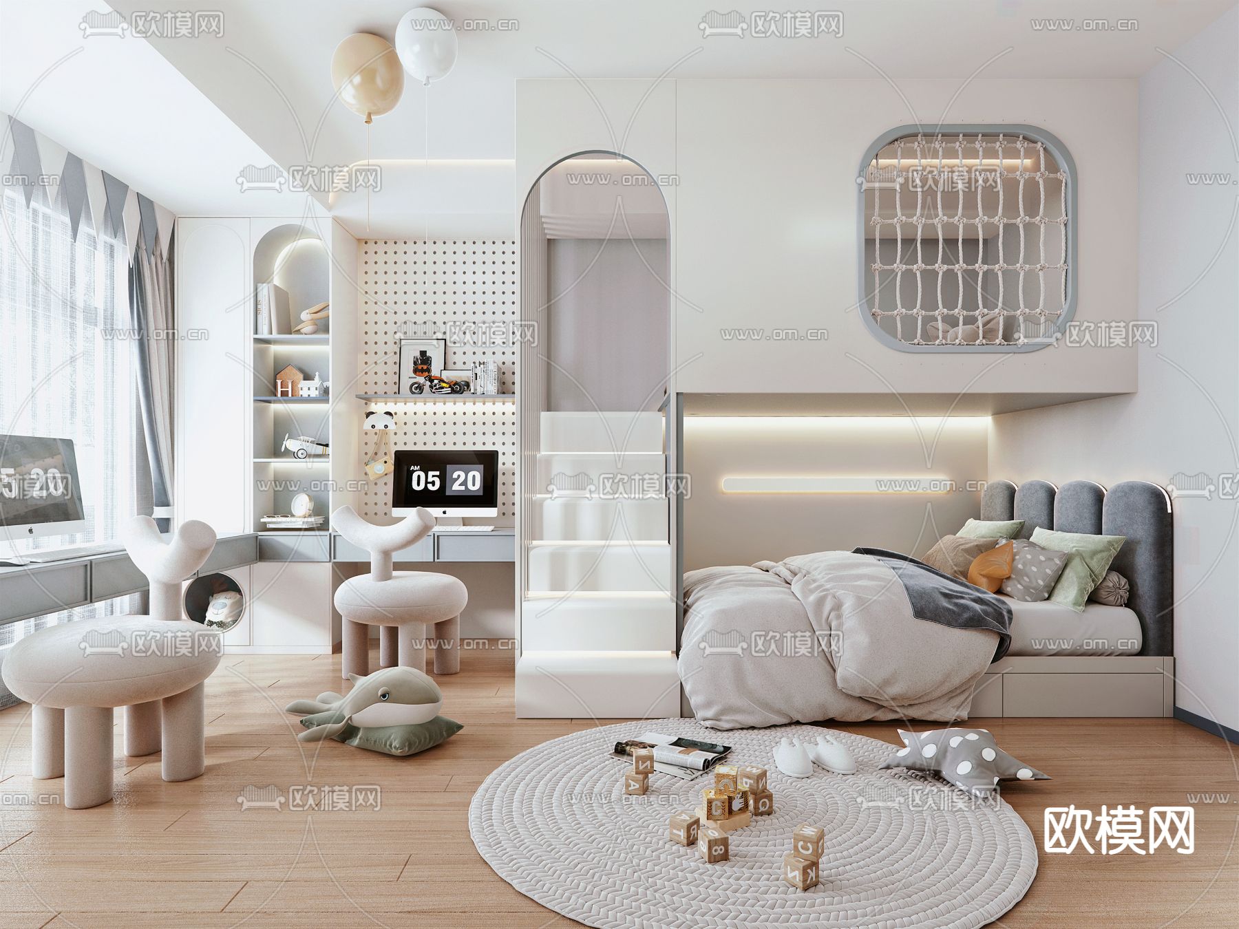 CHILDROOM SETS – VRAY / CORONA – 3D MODEL – 2639 - thumbnail 1