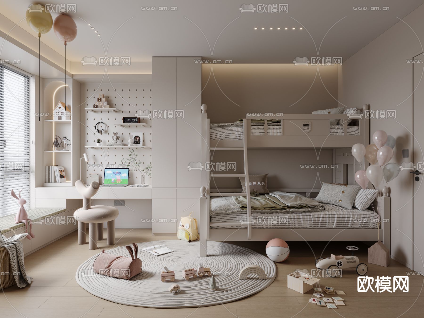 CHILDROOM SETS – VRAY / CORONA – 3D MODEL – 2641 - thumbnail 1