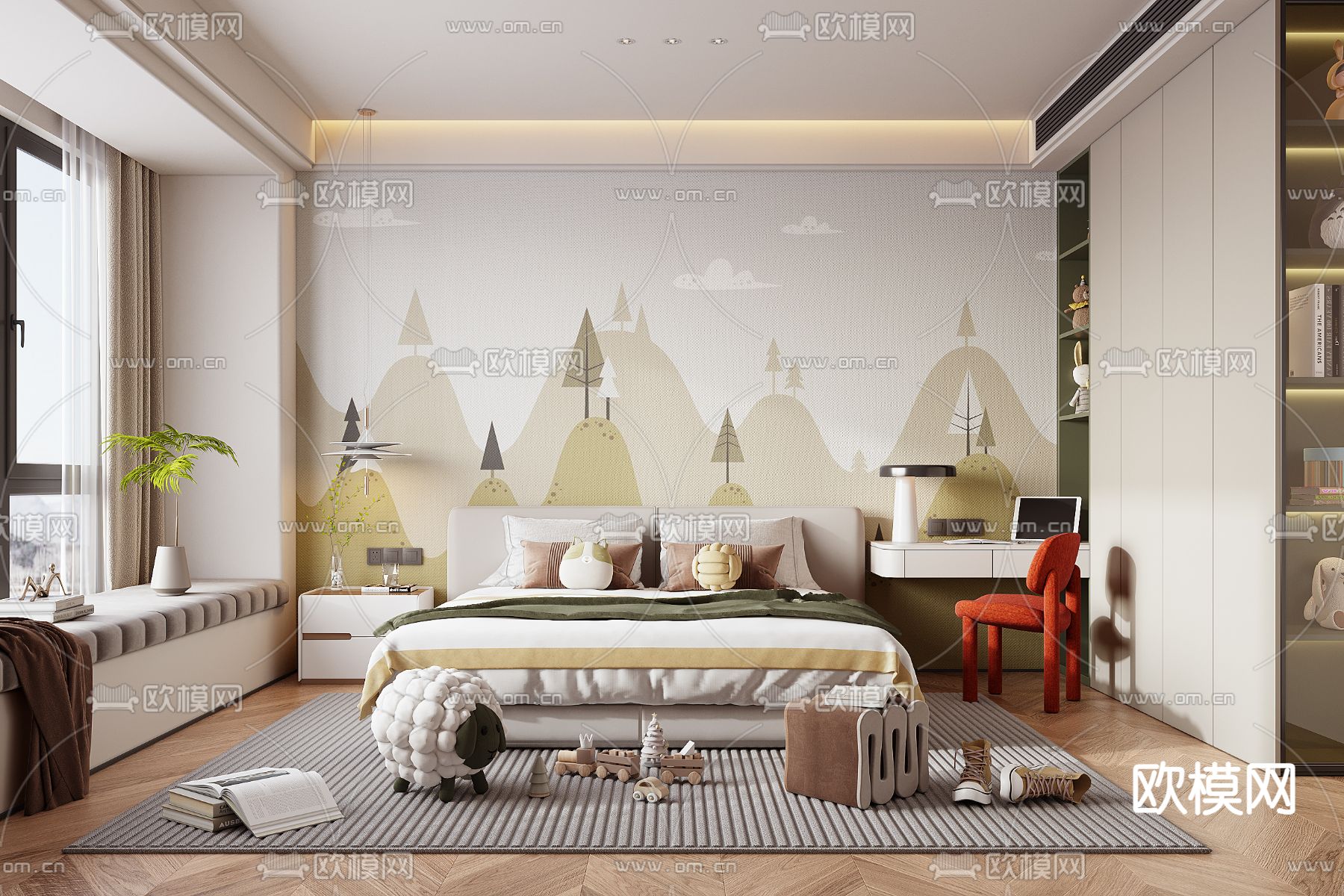 CHILDROOM SETS – VRAY / CORONA – 3D MODEL – 2664 - thumbnail 1