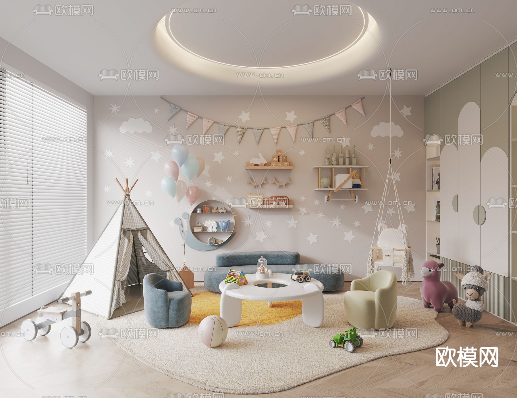 CHILDROOM SETS – VRAY / CORONA – 3D MODEL – 2665 - thumbnail 1