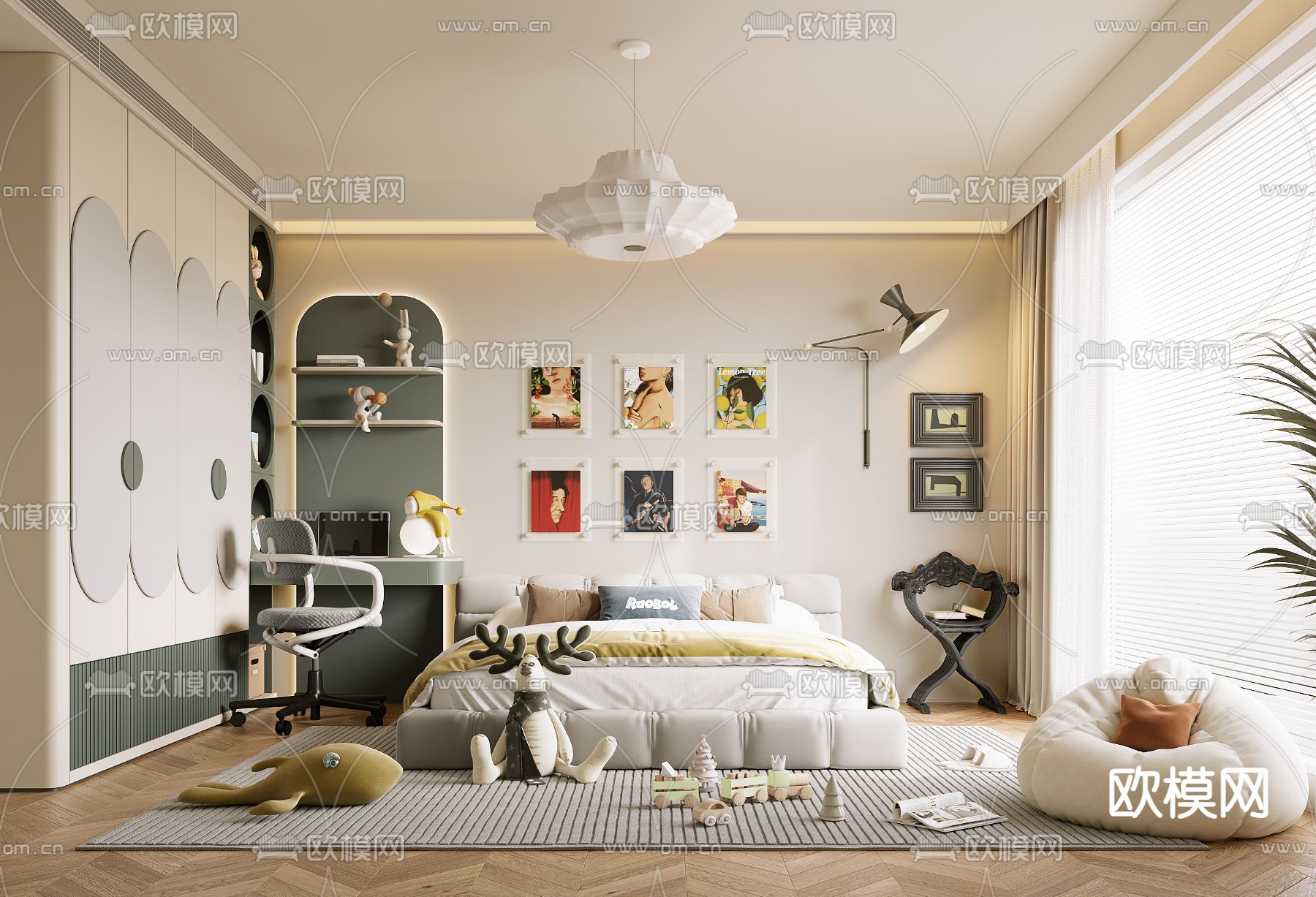 CHILDROOM SETS – VRAY / CORONA – 3D MODEL – 2682 - thumbnail 1