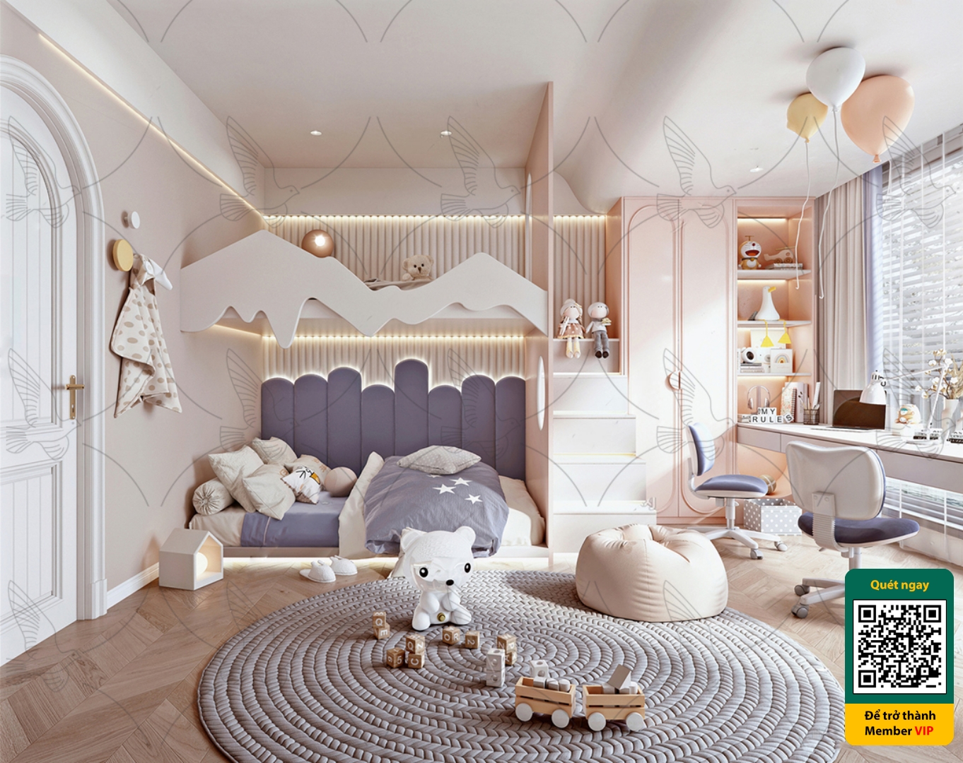 CHILDROOM SETS – VRAY / CORONA – 3D MODEL – 4101 - thumbnail 1