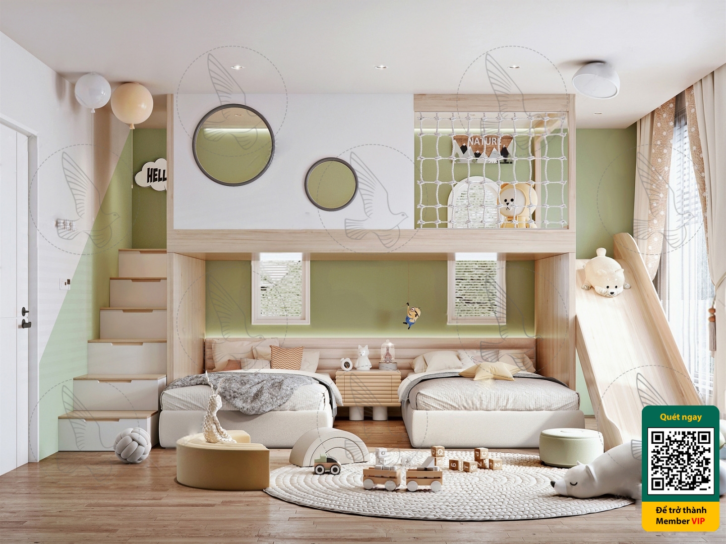 CHILDROOM SETS – VRAY / CORONA – 3D MODEL – 4105 - thumbnail 1