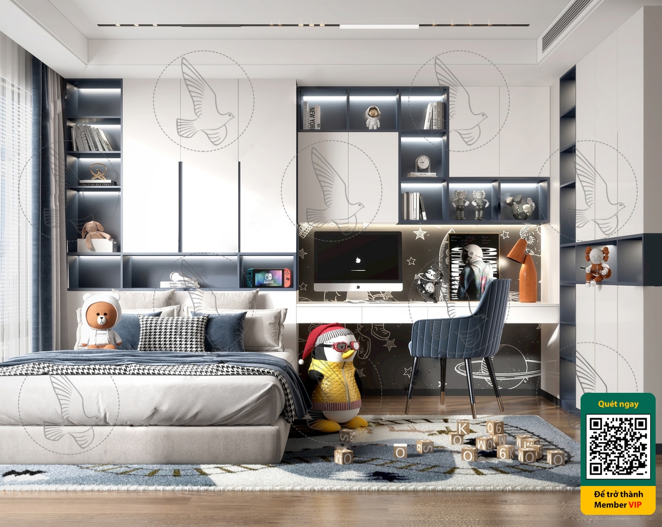 CHILDROOM SETS – VRAY / CORONA – 3D MODEL – 4106 - thumbnail 1