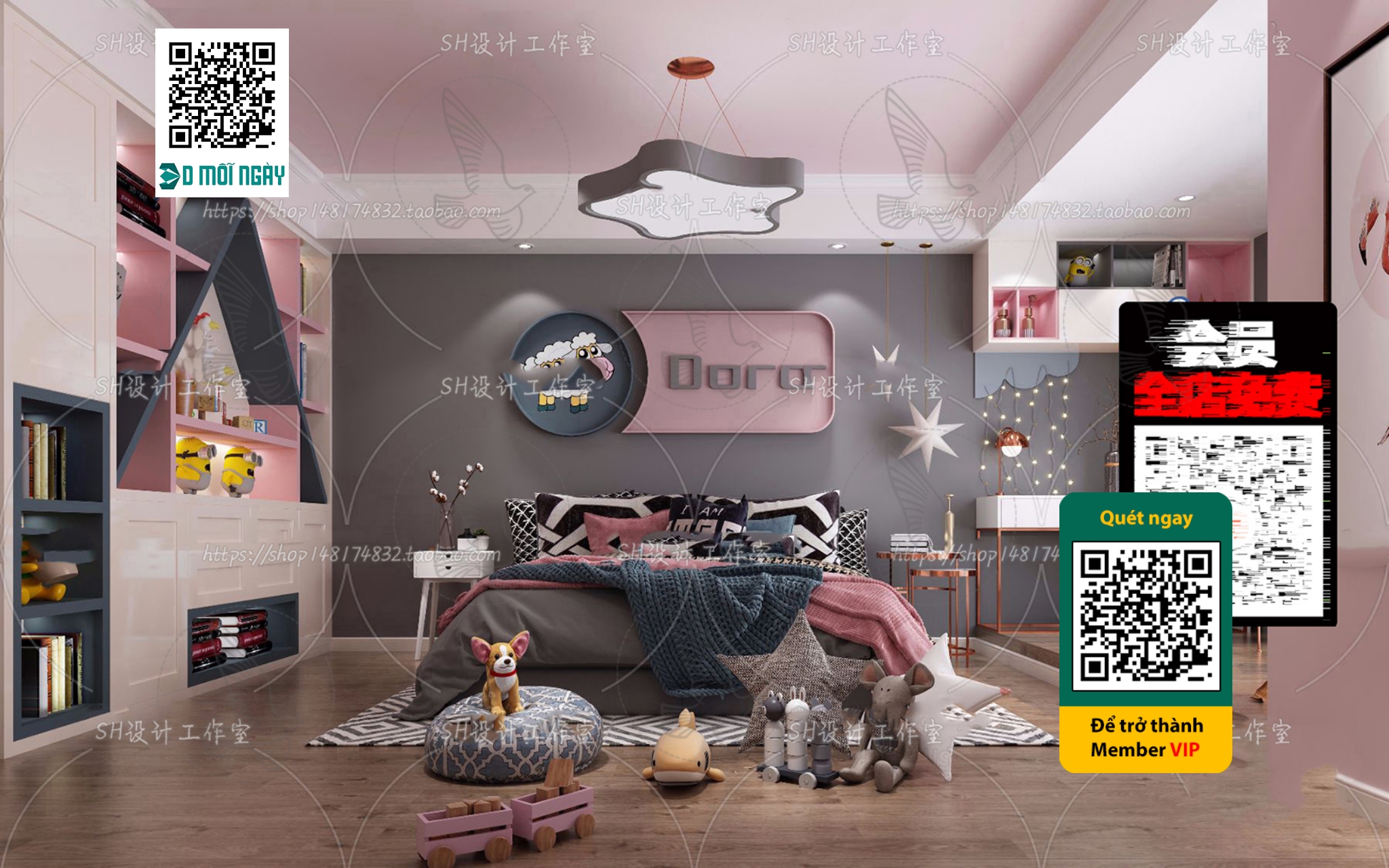 CHILDROOM SETS – VRAY / CORONA – 3D MODEL – 4656 - thumbnail 1