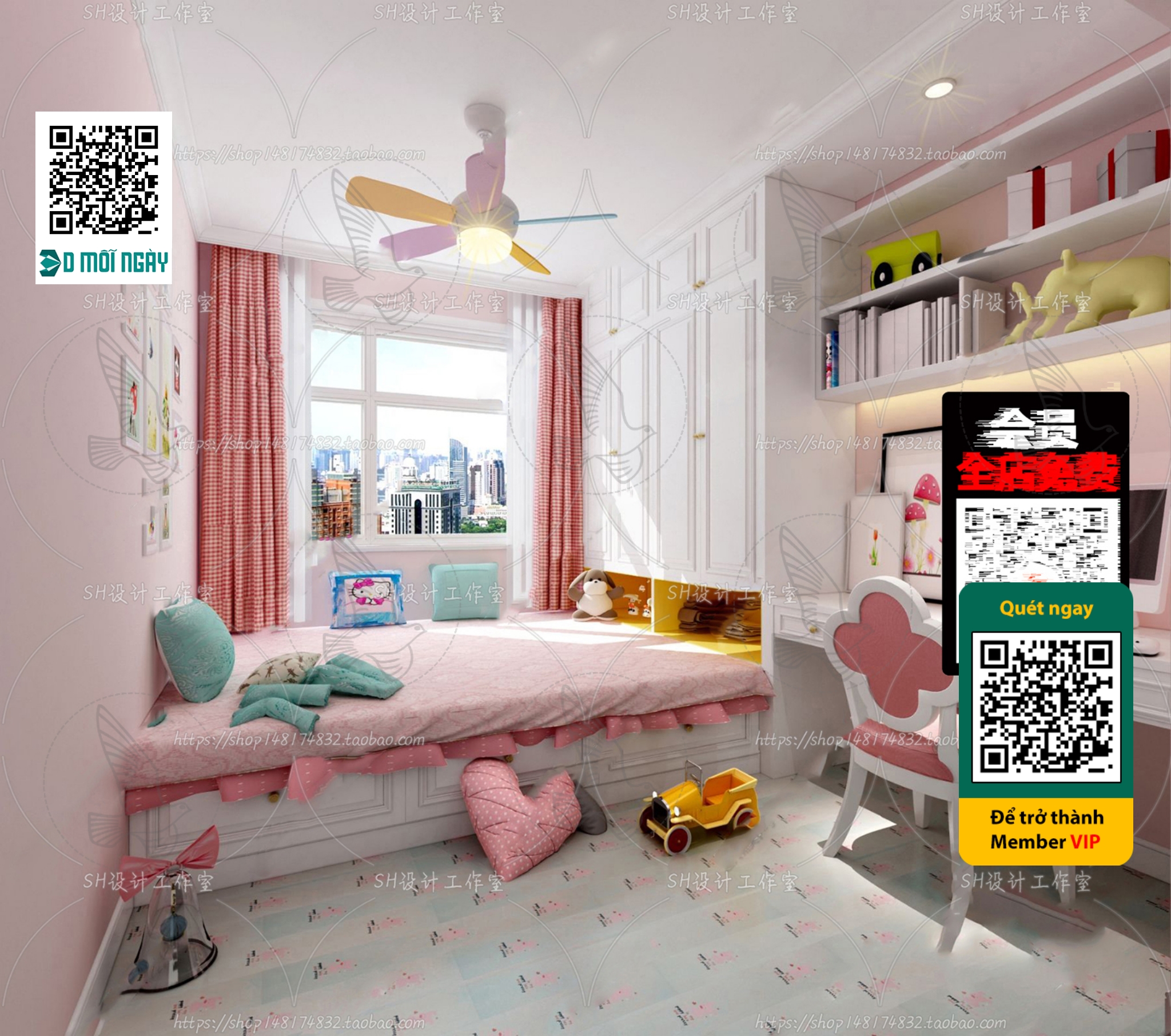 CHILDROOM SETS – VRAY / CORONA – 3D MODEL – 4663 - thumbnail 1