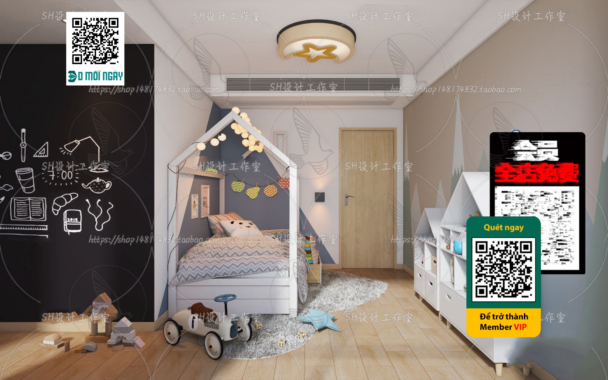 CHILDROOM SETS – VRAY / CORONA – 3D MODEL – 4687 - thumbnail 1