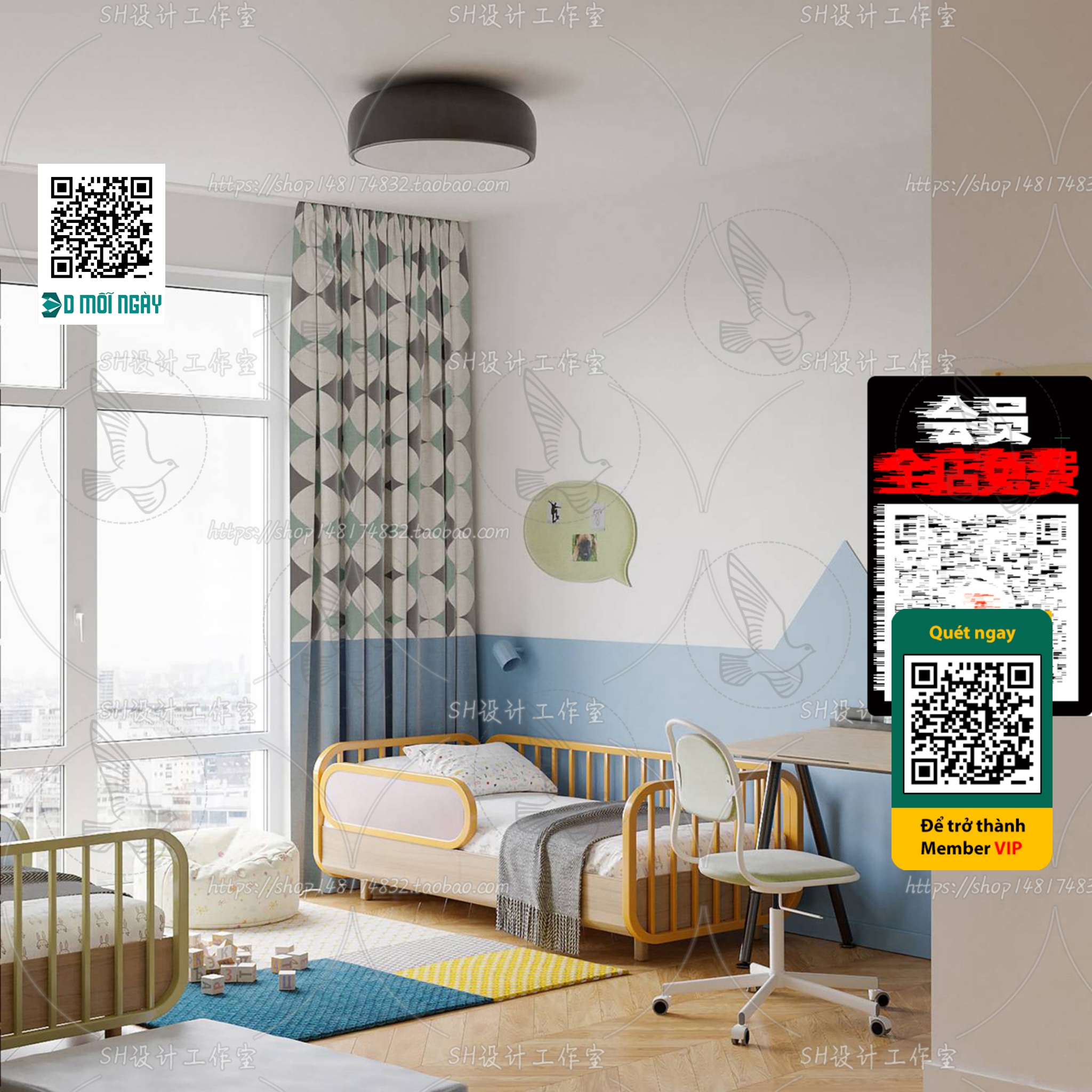 CHILDROOM SETS – VRAY / CORONA – 3D MODEL – 4691 - thumbnail 1