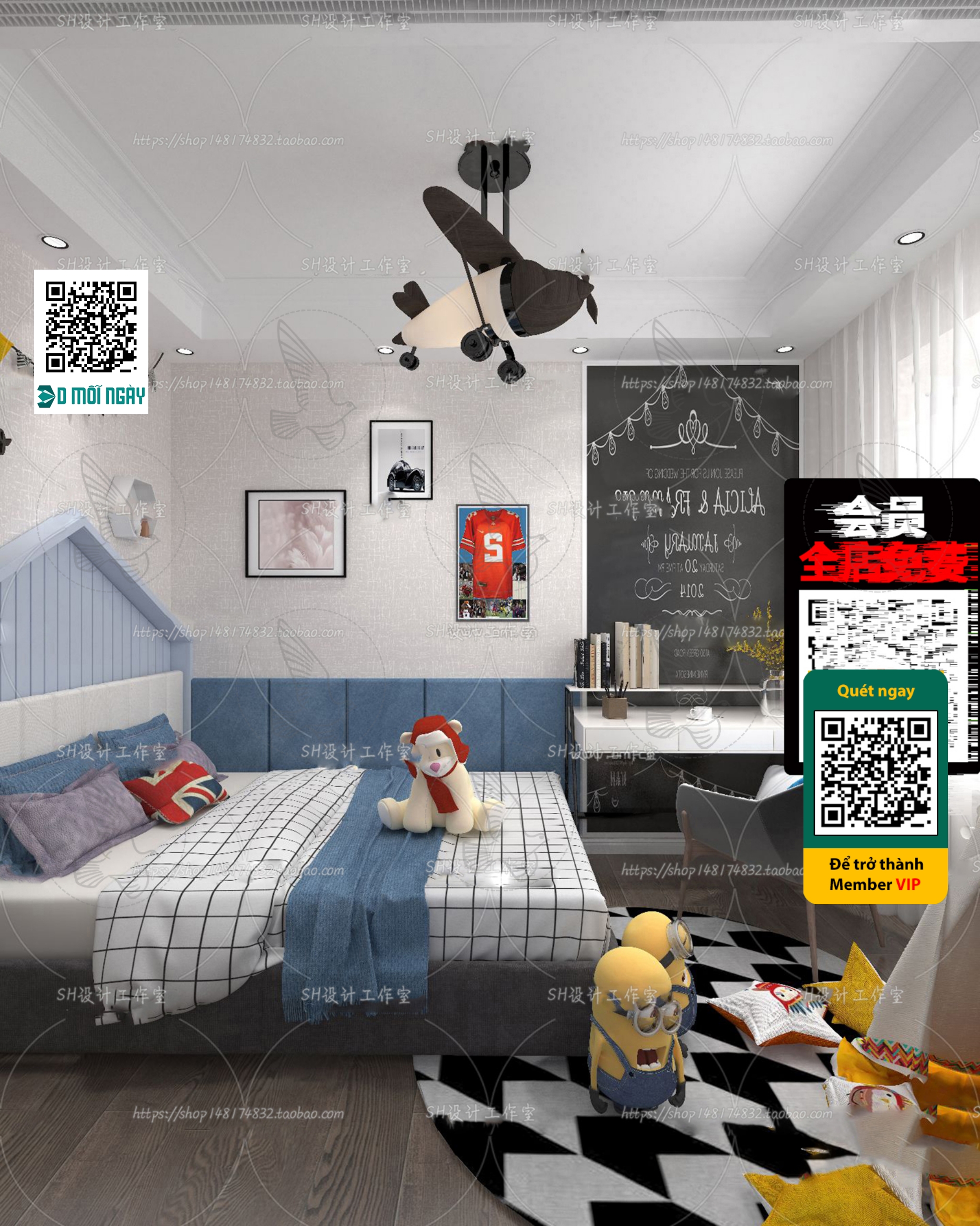 CHILDROOM SETS – VRAY / CORONA – 3D MODEL – 4694 - thumbnail 1