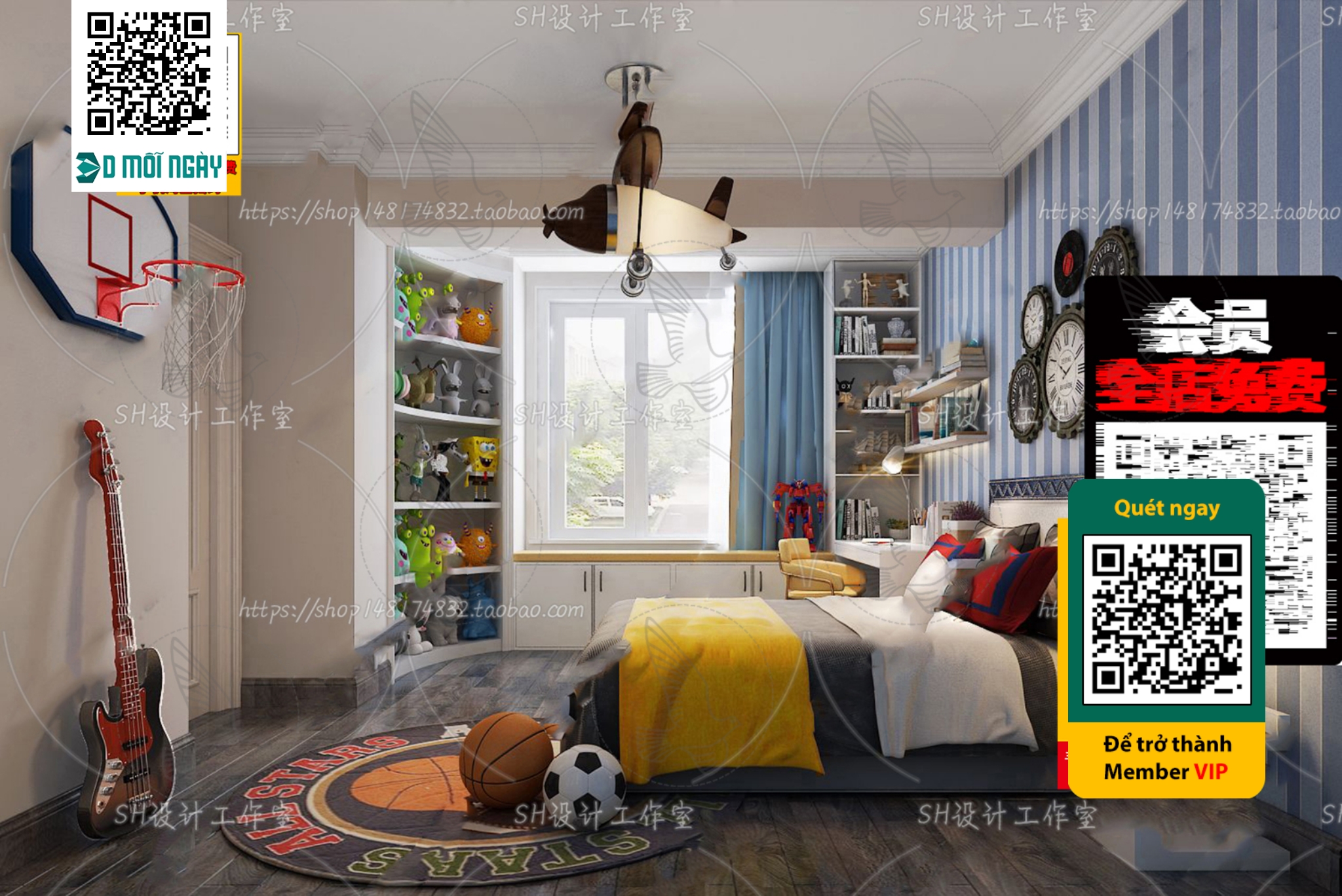 CHILDROOM SETS – VRAY / CORONA – 3D MODEL – 4708 - thumbnail 1