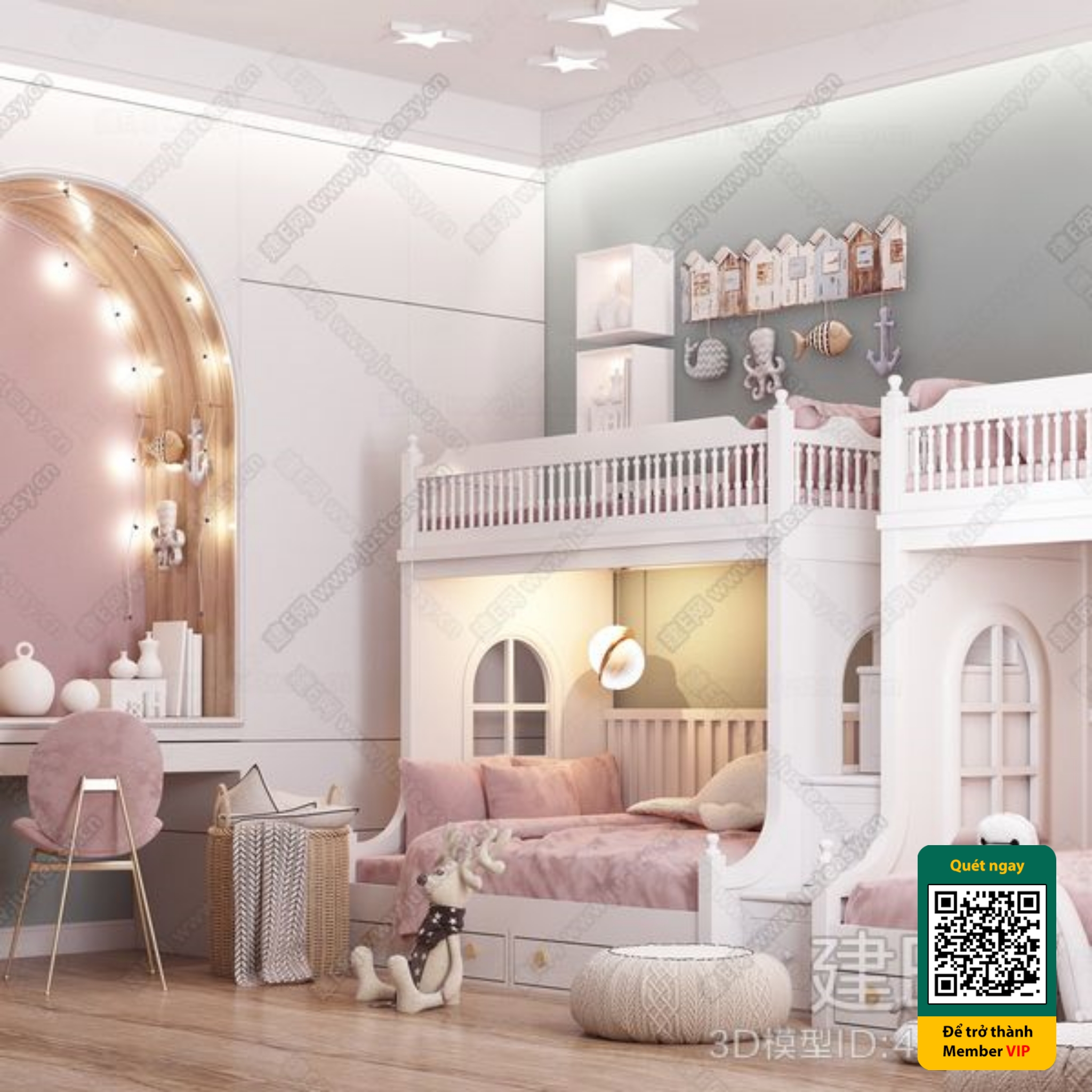 CHILDROOM SETS – VRAY / CORONA – 3D MODEL – 5412 - thumbnail 1