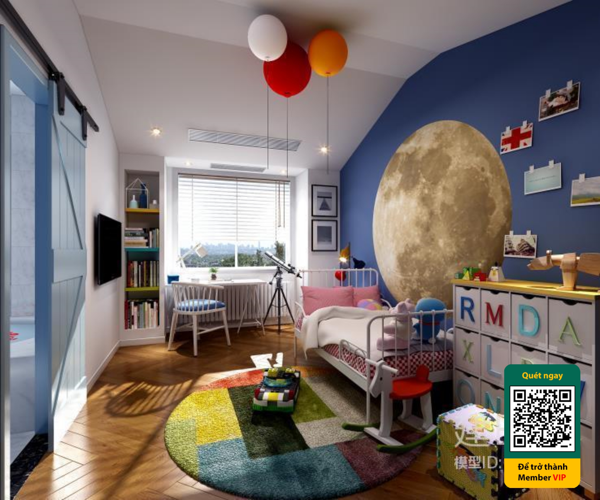 CHILDROOM SETS – VRAY / CORONA – 3D MODEL – 5418 - thumbnail 1