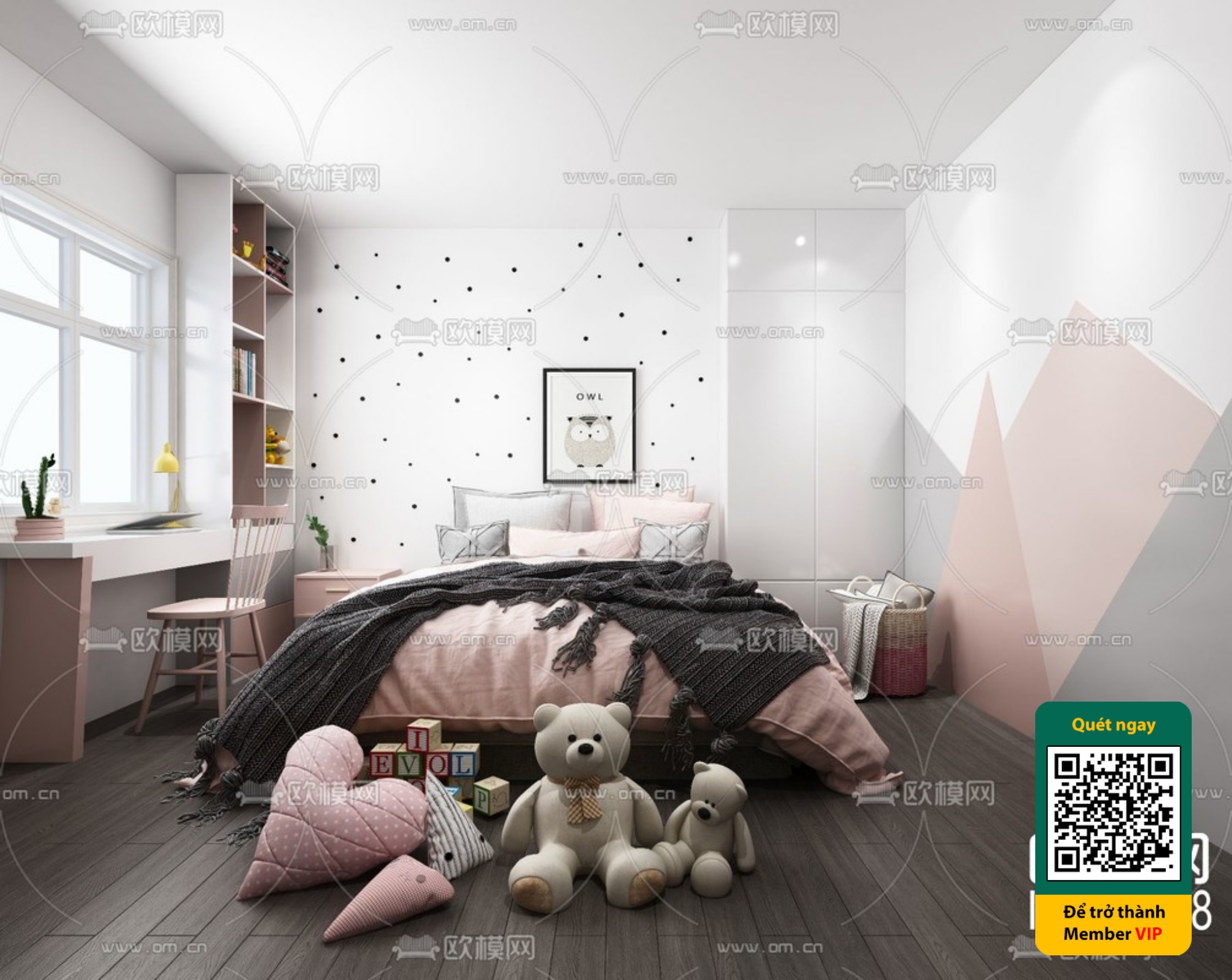 CHILDROOM SETS – VRAY / CORONA – 3D MODEL – 5426 - thumbnail 1