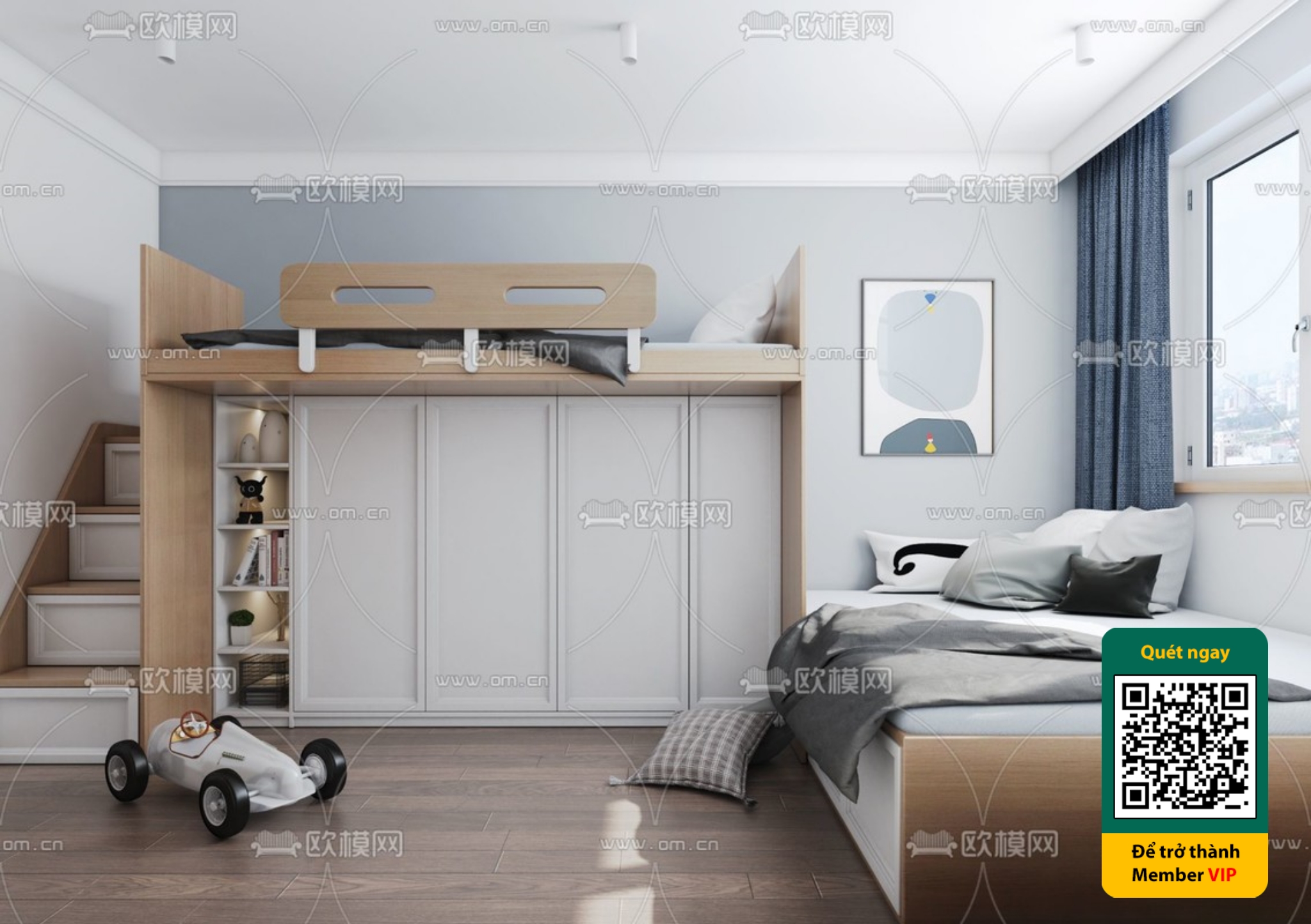 CHILDROOM SETS – VRAY / CORONA – 3D MODEL – 5430 - thumbnail 1