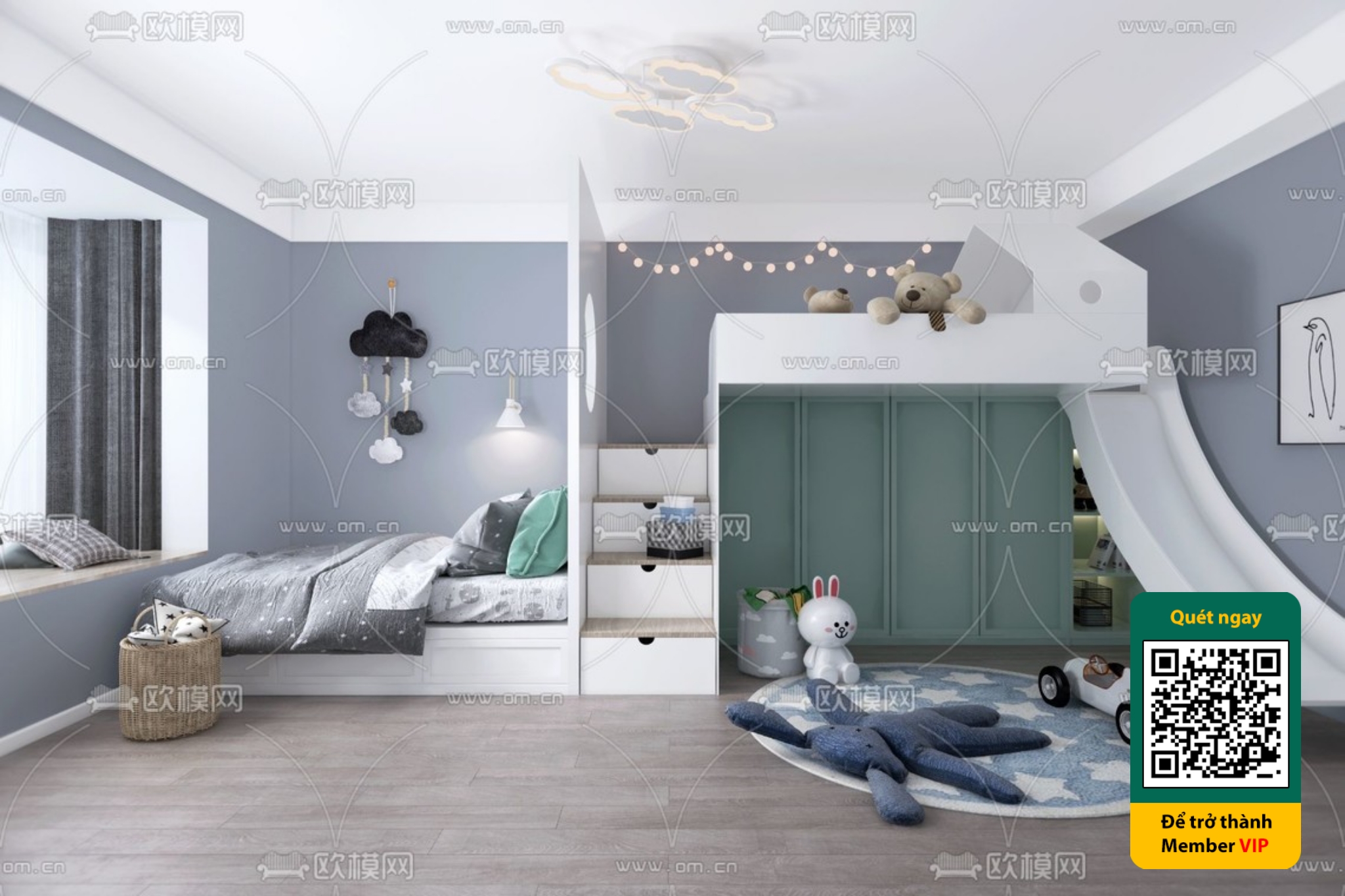 CHILDROOM SETS – VRAY / CORONA – 3D MODEL – 5432 - thumbnail 1