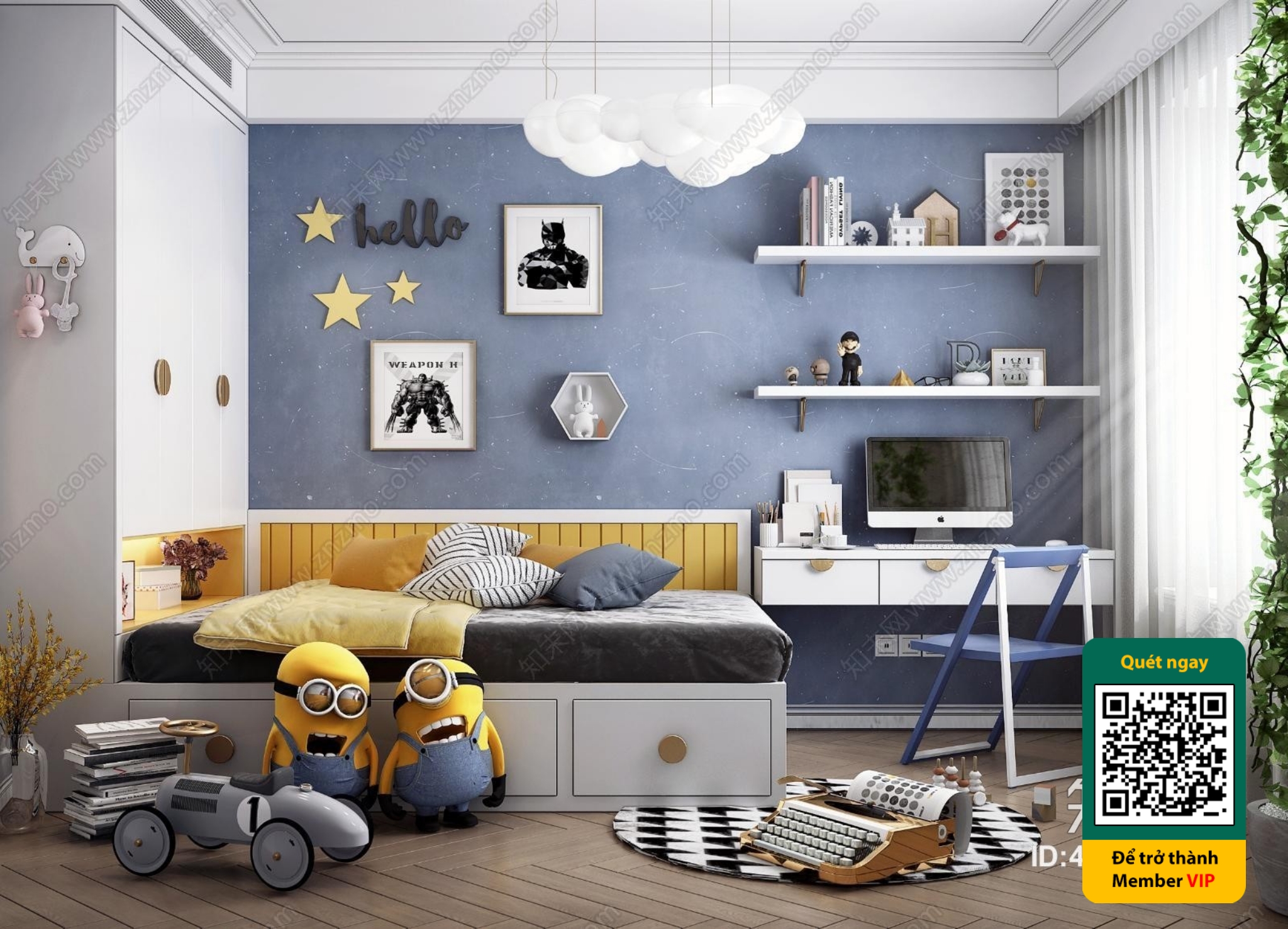 CHILDROOM SETS – VRAY / CORONA – 3D MODEL – 5438 - thumbnail 1