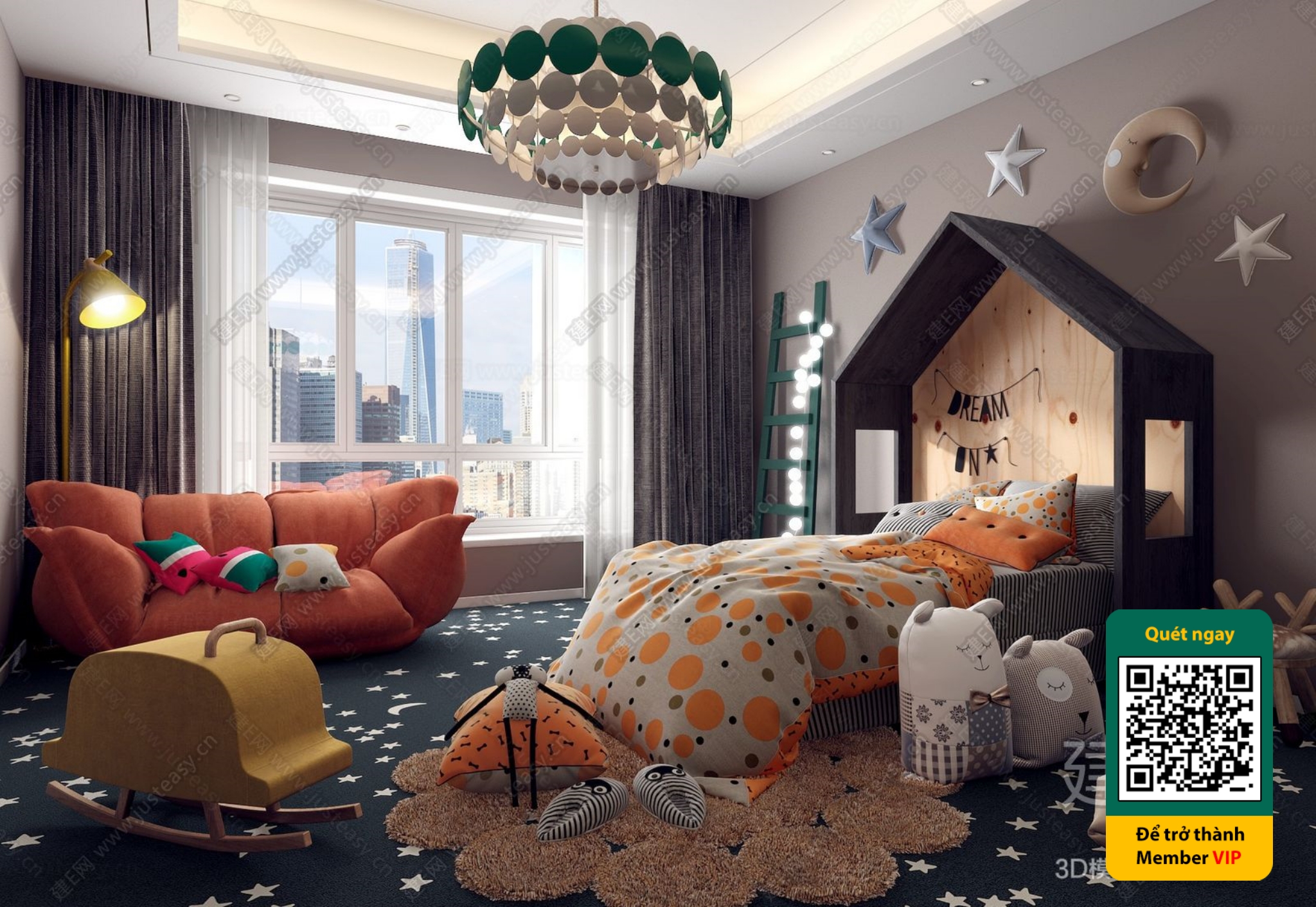 CHILDROOM SETS – VRAY / CORONA – 3D MODEL – 5440 - thumbnail 1