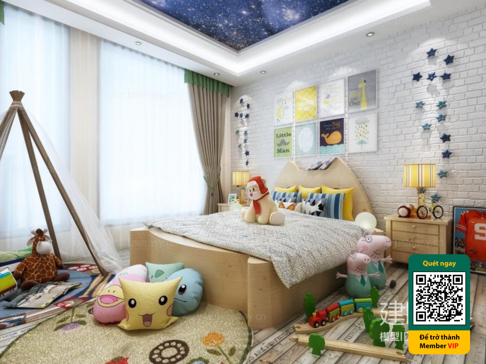 CHILDROOM SETS – VRAY / CORONA – 3D MODEL – 5442 - thumbnail 1