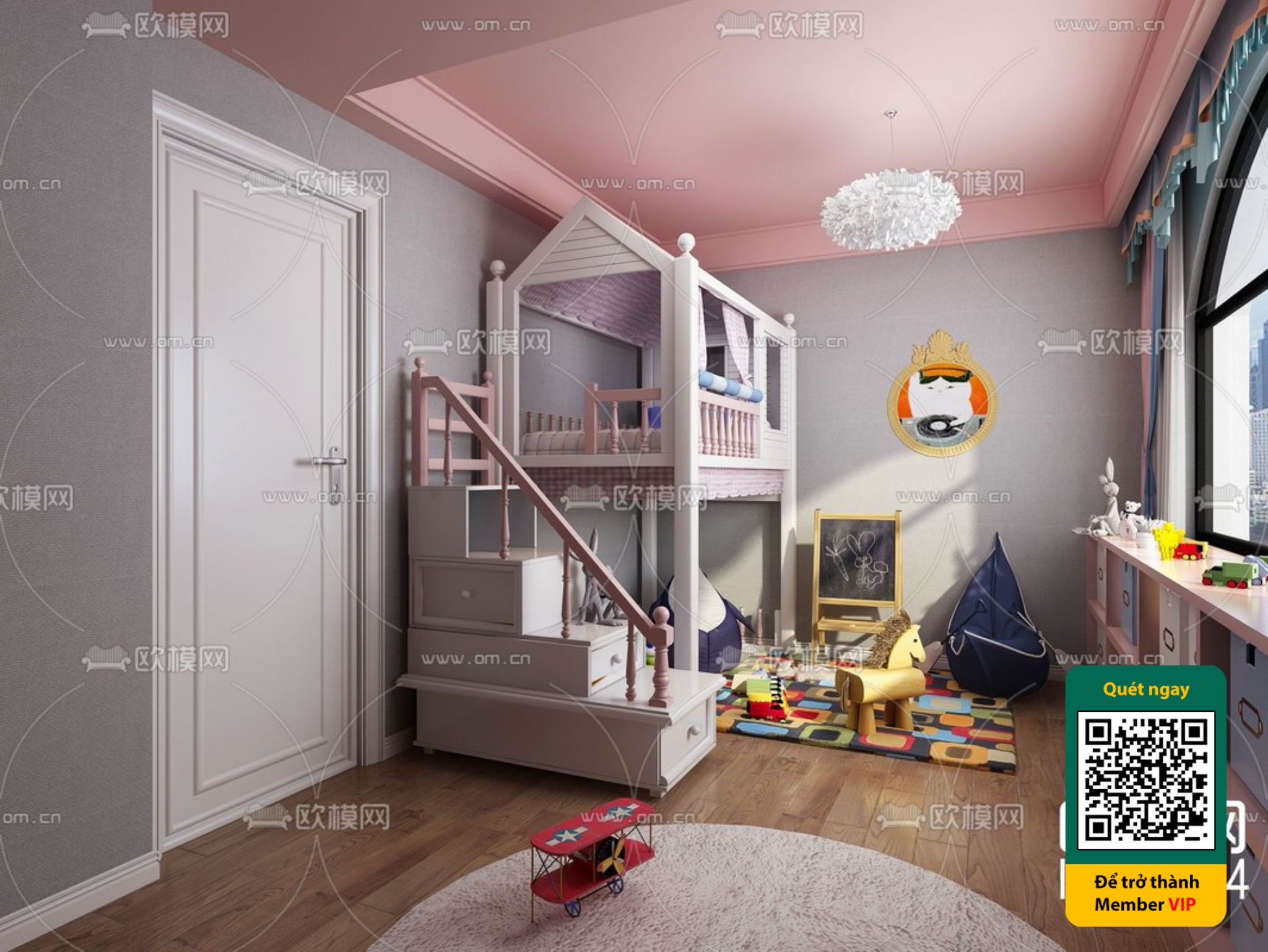 CHILDROOM SETS – VRAY / CORONA – 3D MODEL – 5445 - thumbnail 1