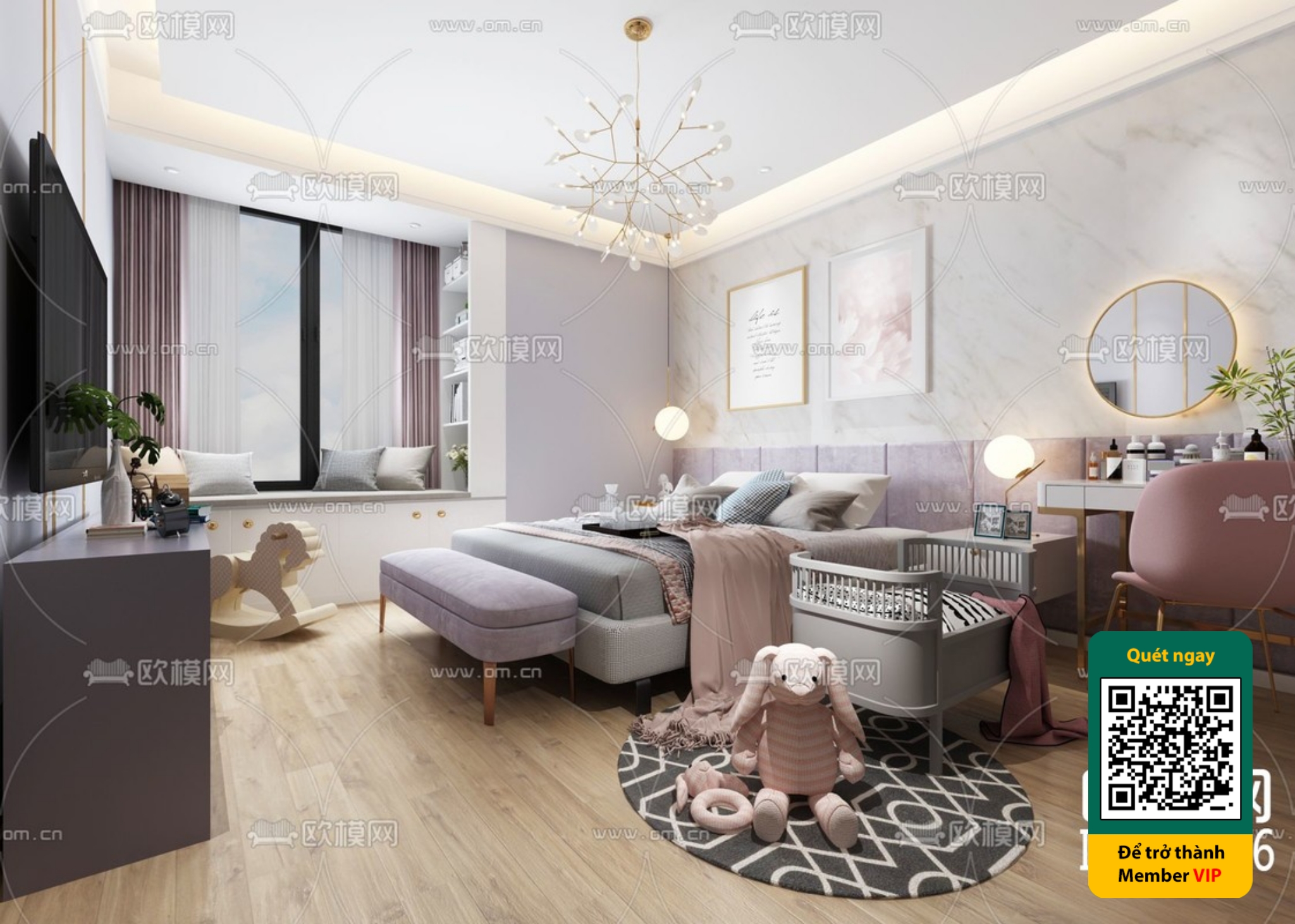 CHILDROOM SETS – VRAY / CORONA – 3D MODEL – 5447 - thumbnail 1