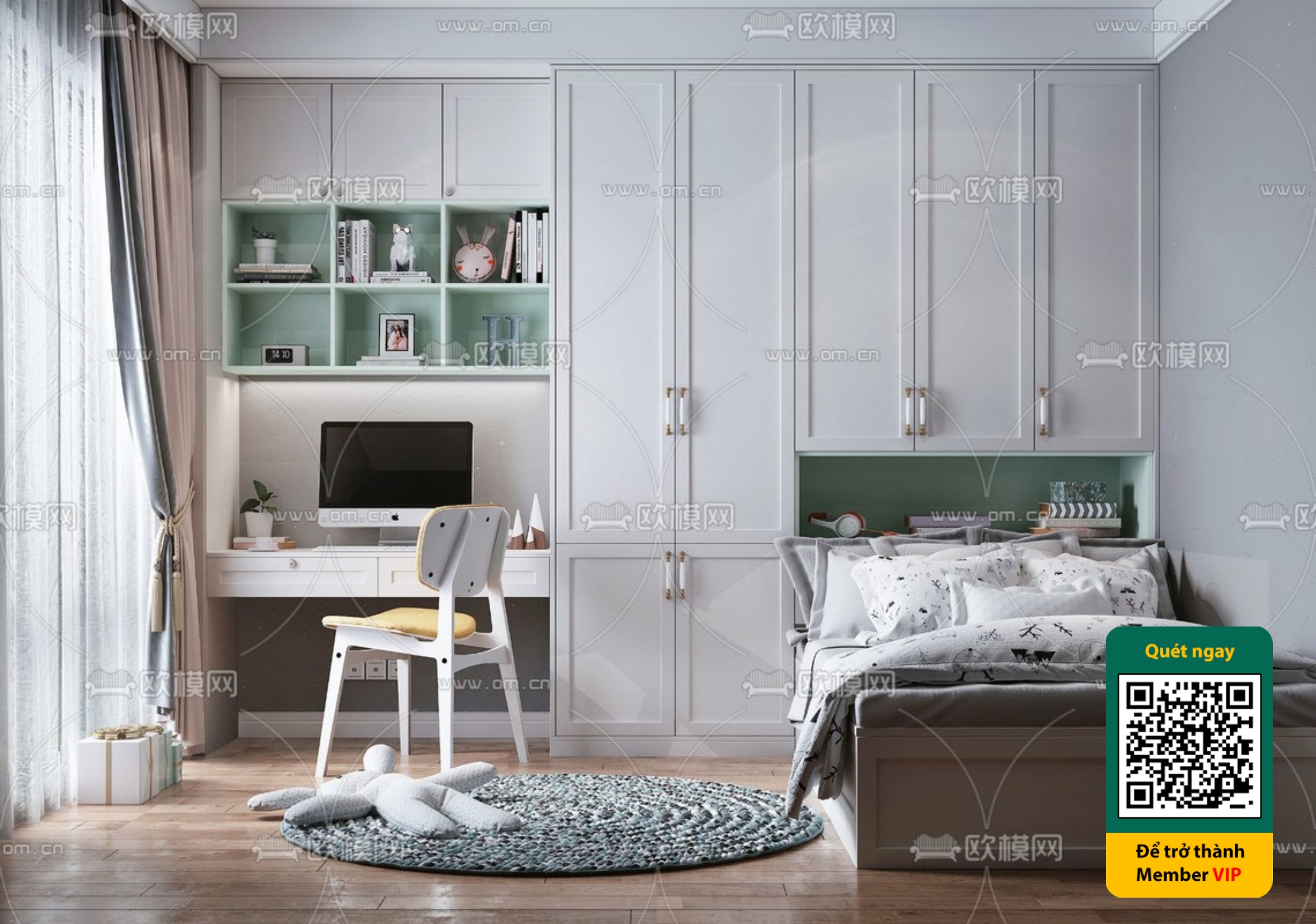 CHILDROOM SETS – VRAY / CORONA – 3D MODEL – 5459 - thumbnail 1