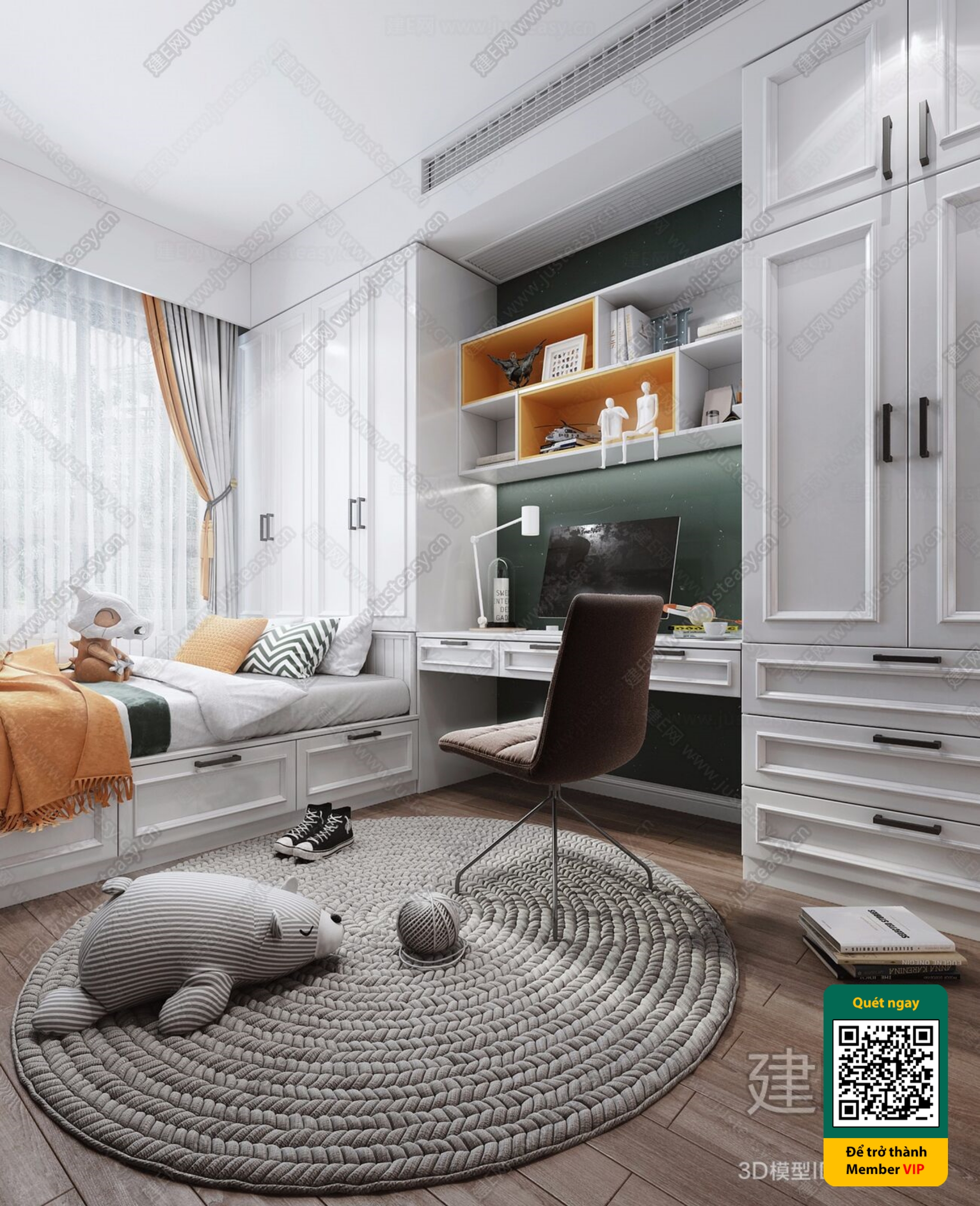 CHILDROOM SETS – VRAY / CORONA – 3D MODEL – 5461 - thumbnail 1