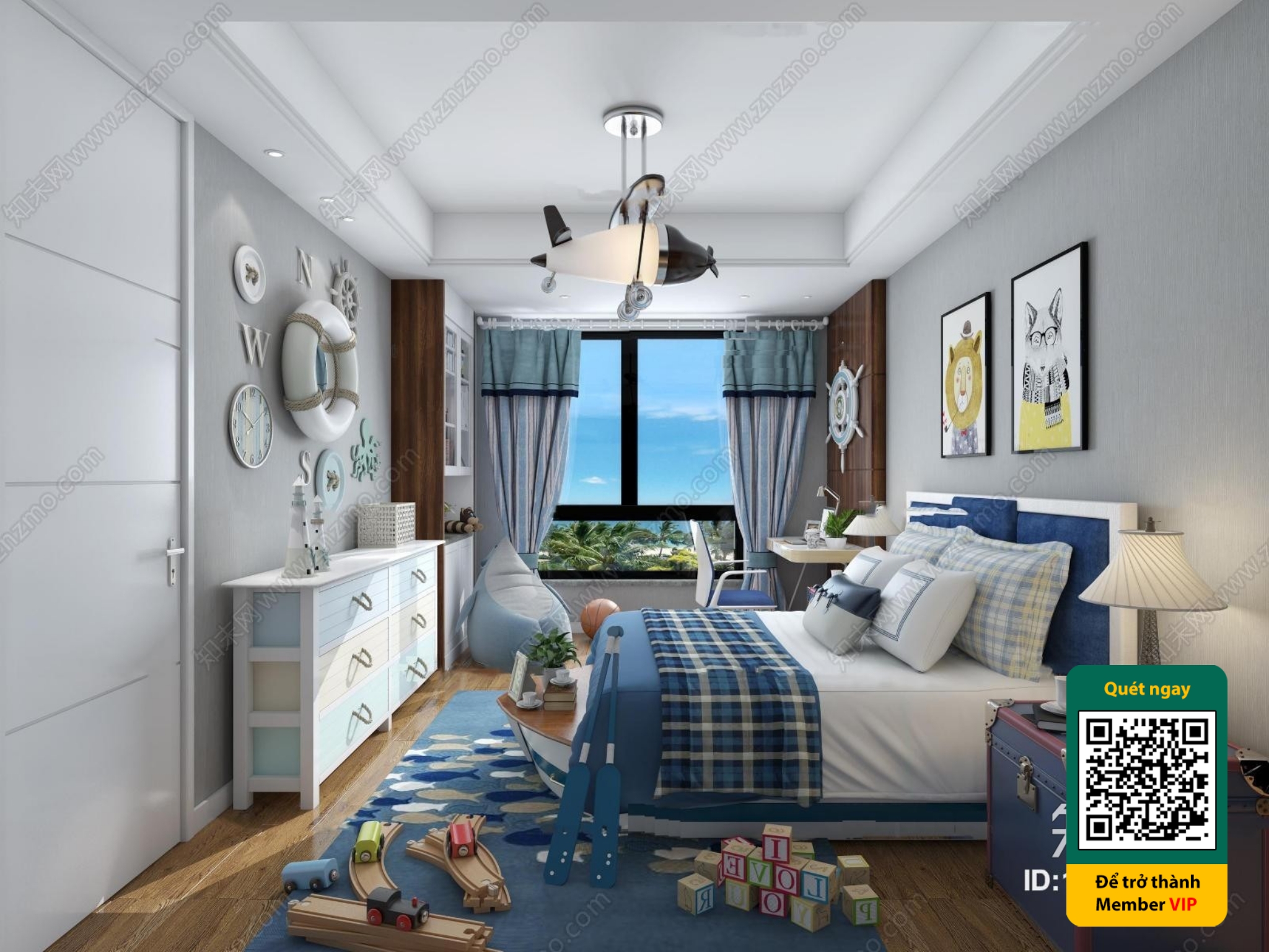 CHILDROOM SETS – VRAY / CORONA – 3D MODEL – 5465 - thumbnail 1