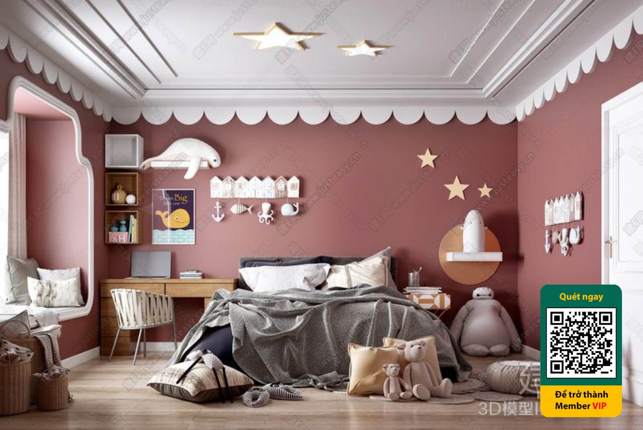 CHILDROOM SETS – VRAY / CORONA – 3D MODEL – 5468 - thumbnail 1