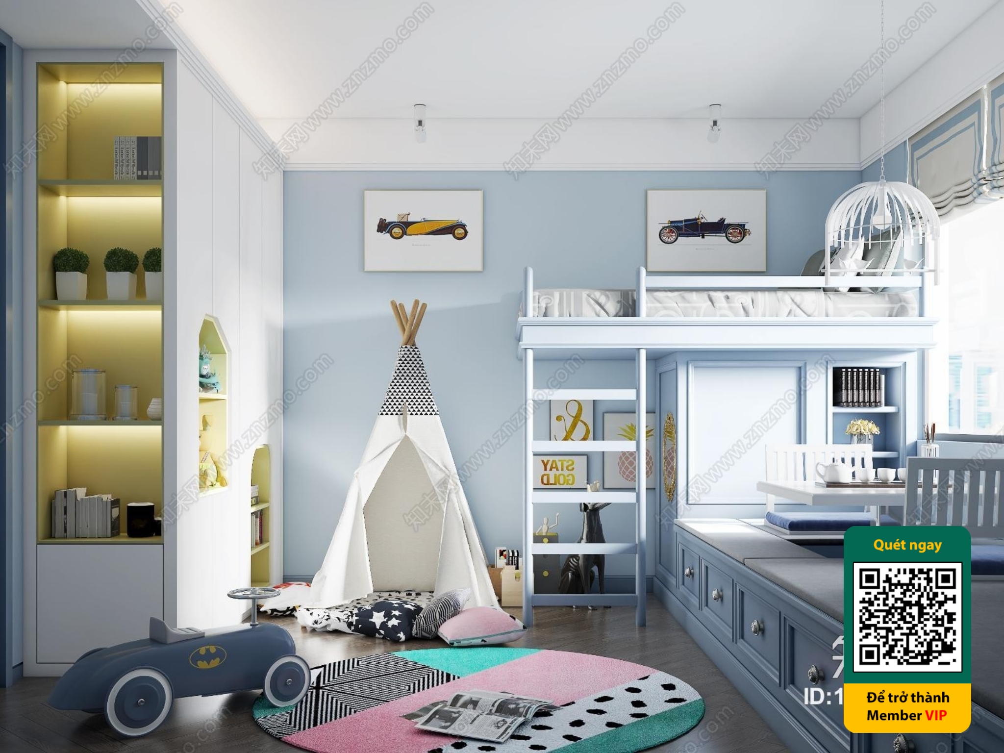 CHILDROOM SETS – VRAY / CORONA – 3D MODEL – 5469 - thumbnail 1