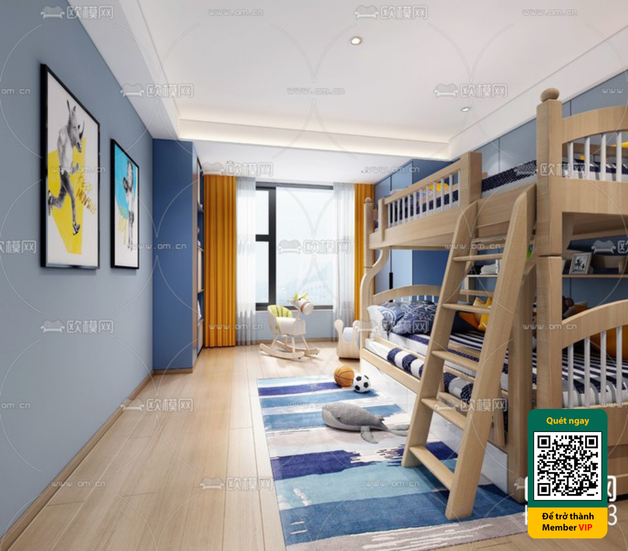 CHILDROOM SETS – VRAY / CORONA – 3D MODEL – 5479 - thumbnail 1