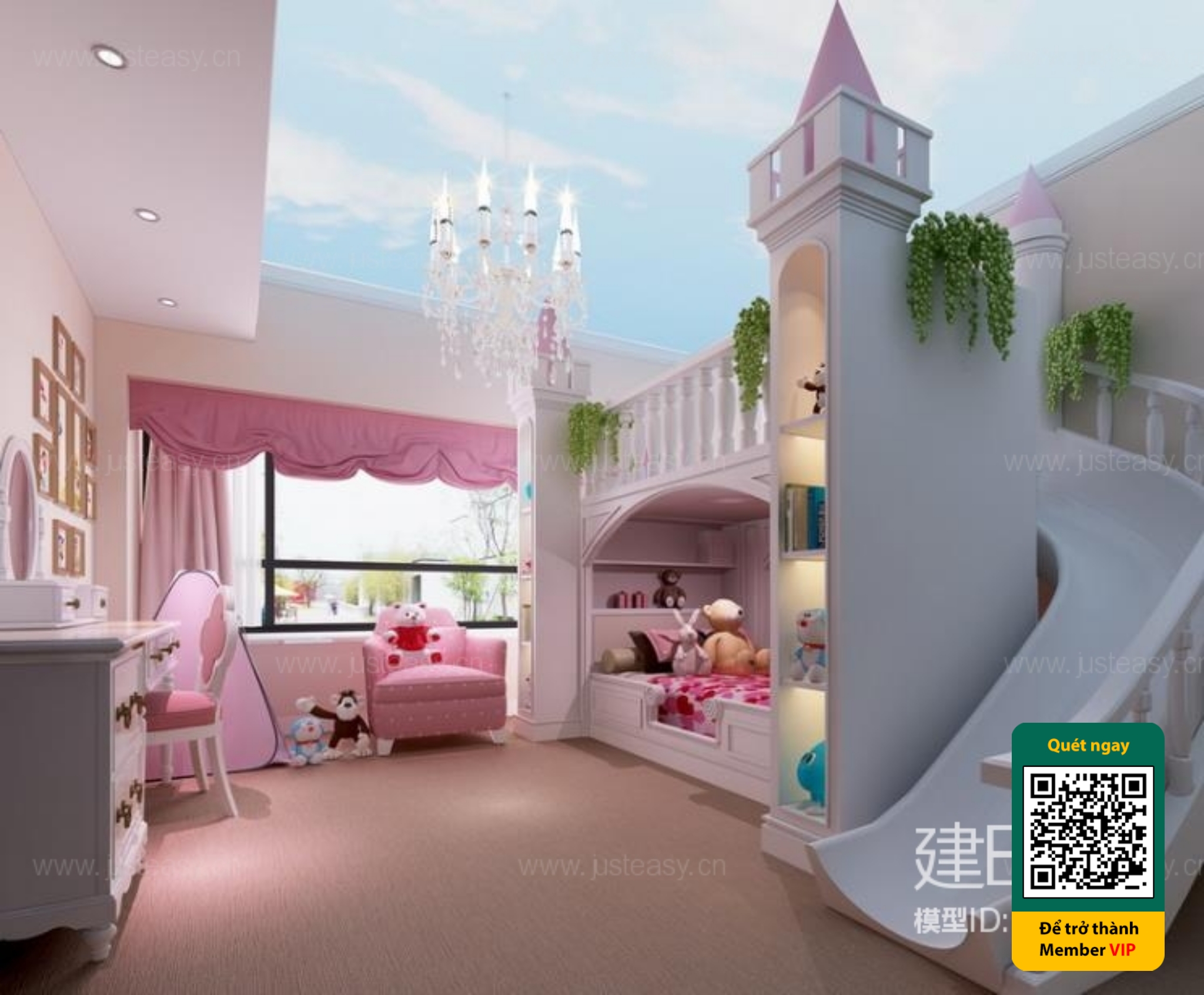 CHILDROOM SETS – VRAY / CORONA – 3D MODEL – 5485 - thumbnail 1