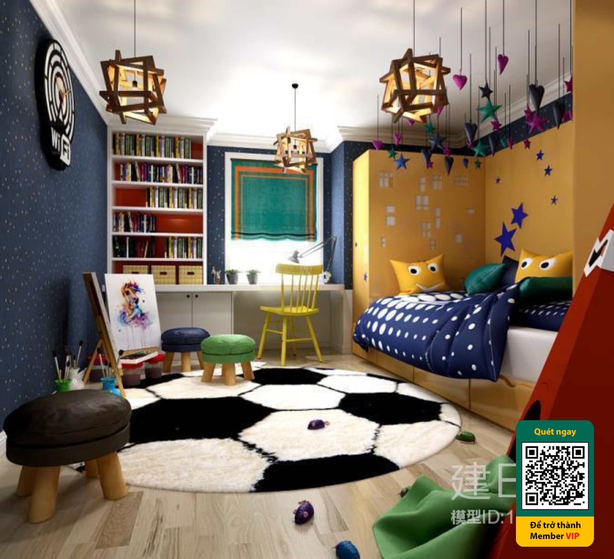 CHILDROOM SETS – VRAY / CORONA – 3D MODEL – 5493 - thumbnail 1