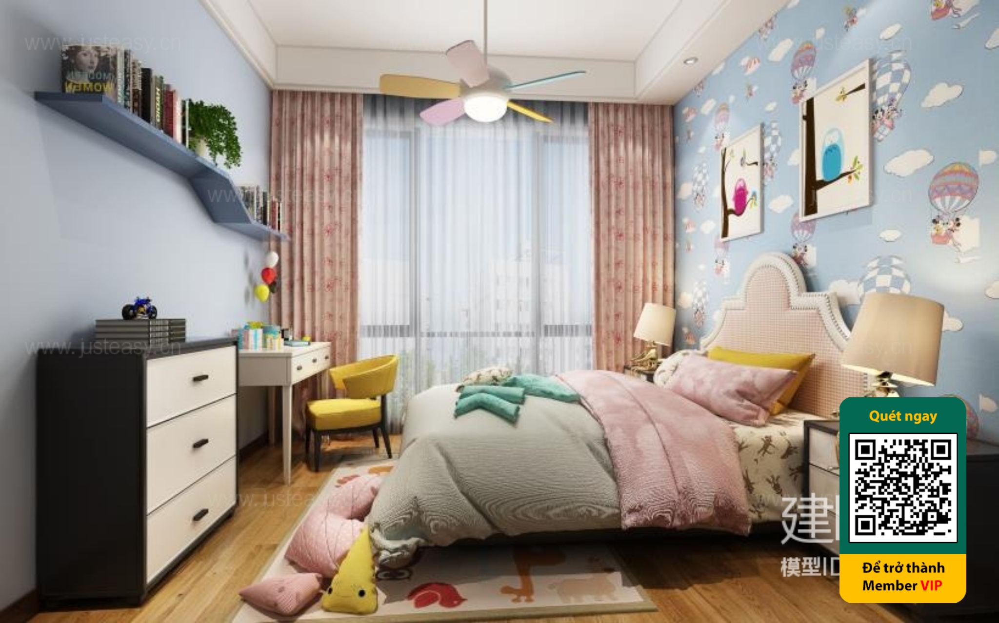 CHILDROOM SETS – VRAY / CORONA – 3D MODEL – 5494 - thumbnail 1