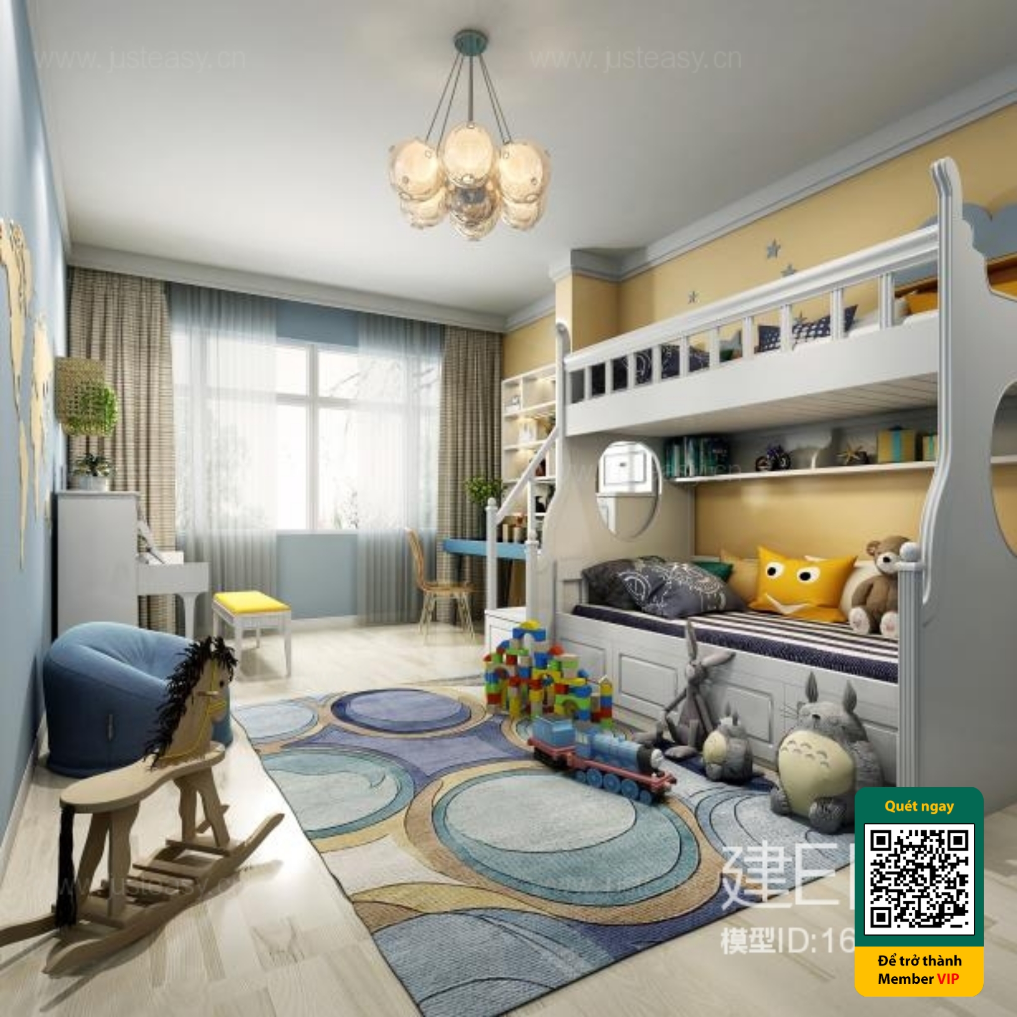 CHILDROOM SETS – VRAY / CORONA – 3D MODEL – 5495 - thumbnail 1