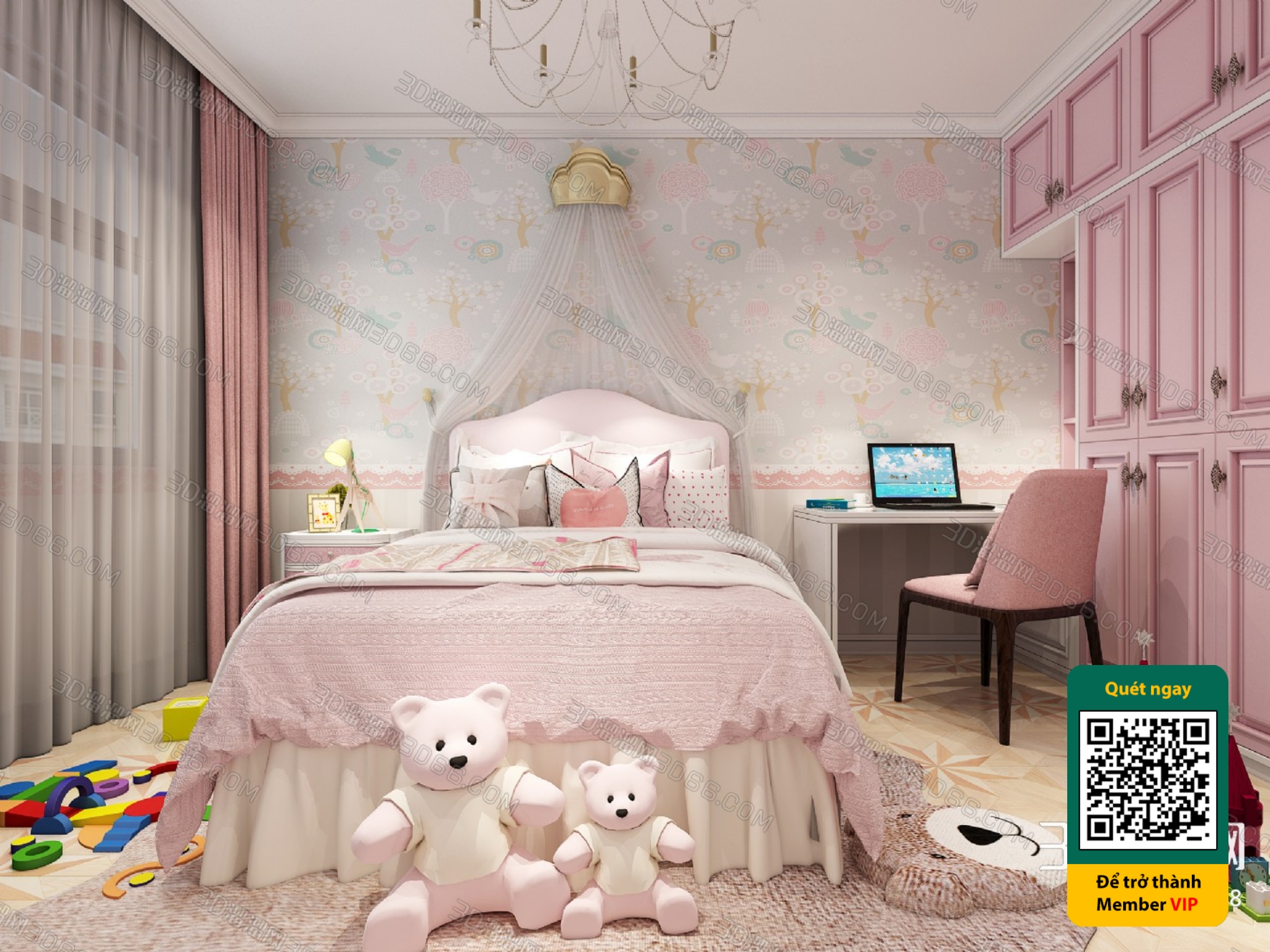 CHILDROOM SETS – VRAY / CORONA – 3D MODEL – 5503 - thumbnail 1