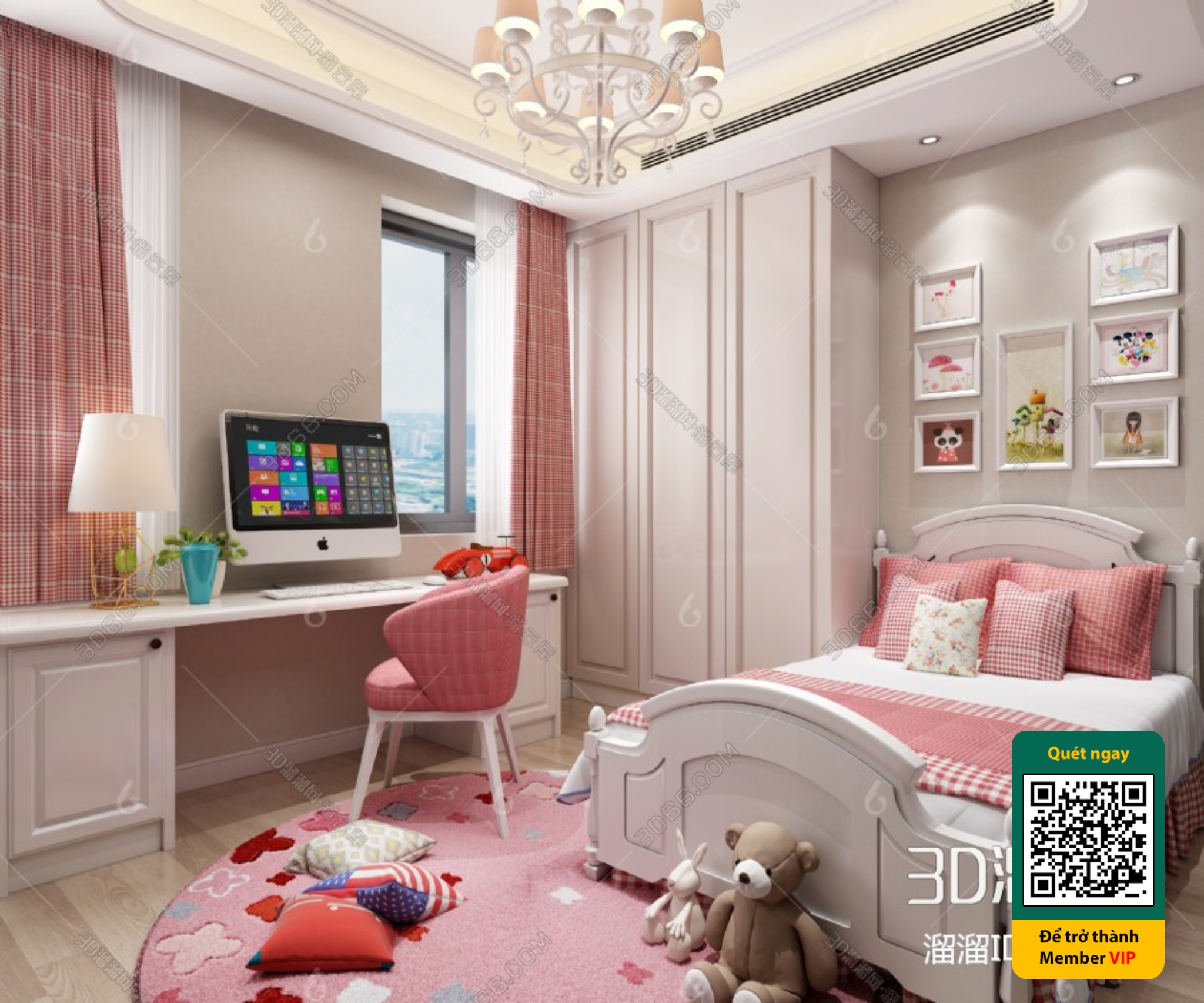 CHILDROOM SETS – VRAY / CORONA – 3D MODEL – 5504 - thumbnail 1